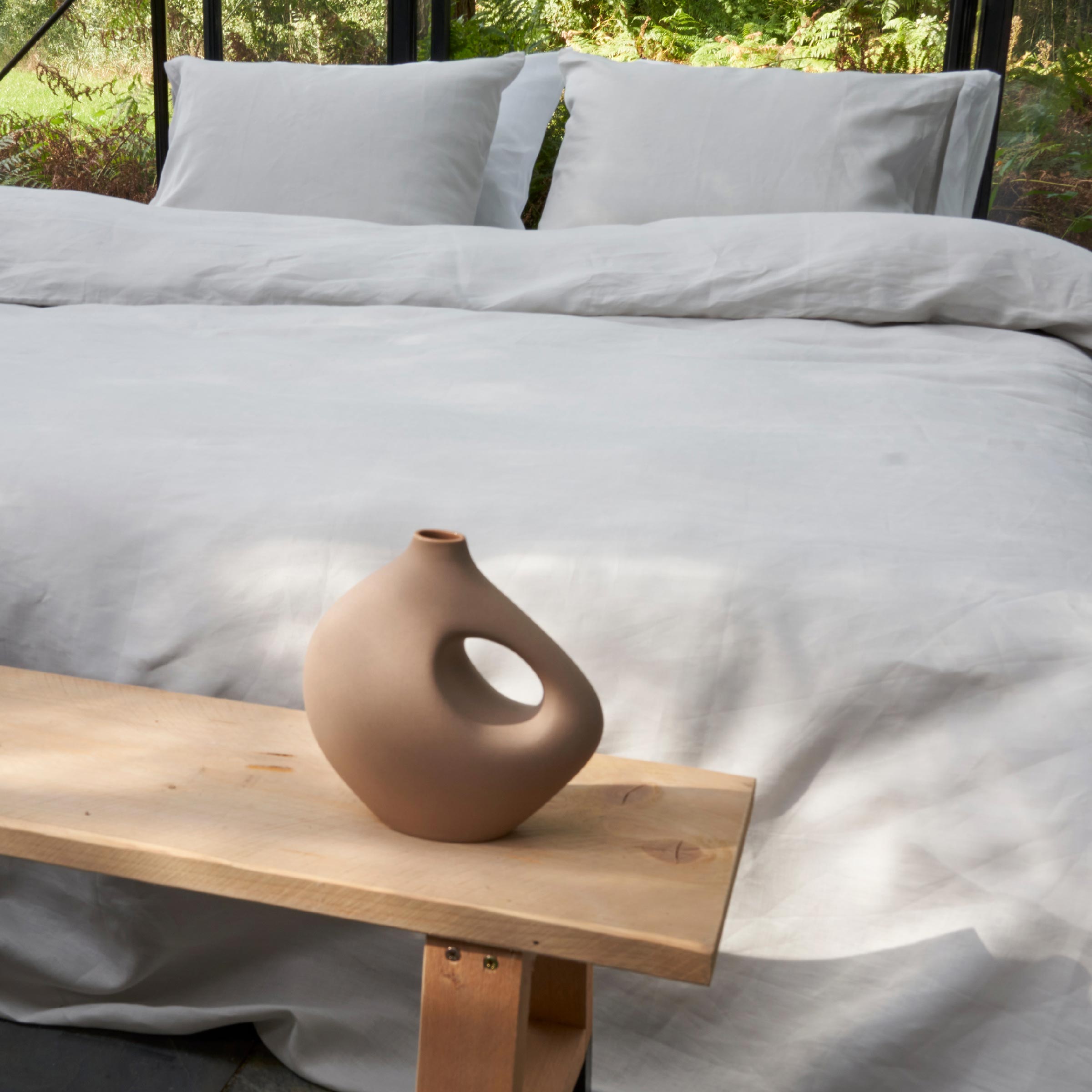 Dommelin Kussensloop Organic Linnen 140TC Wolwit