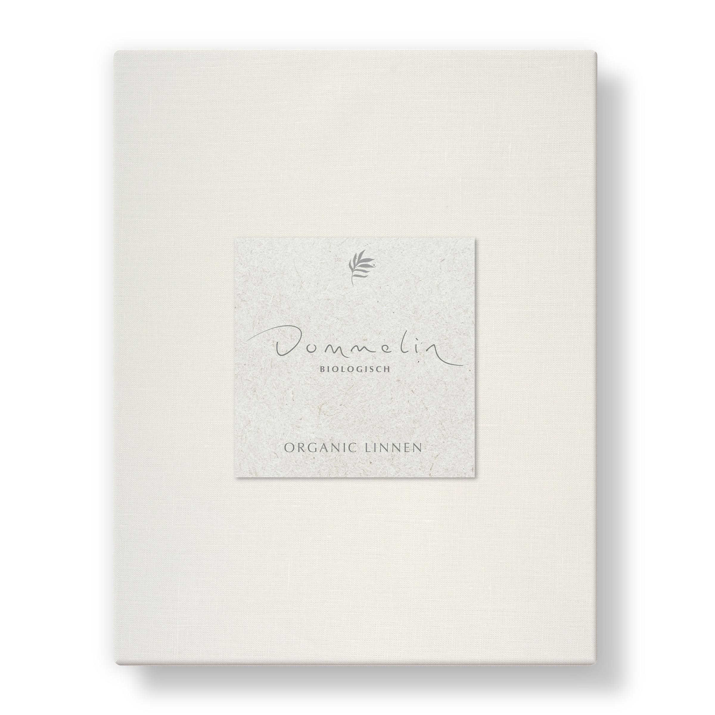 Dommelin Split Hoeslaken Hoge Hoek Organic Linnen 140TC Wolwit