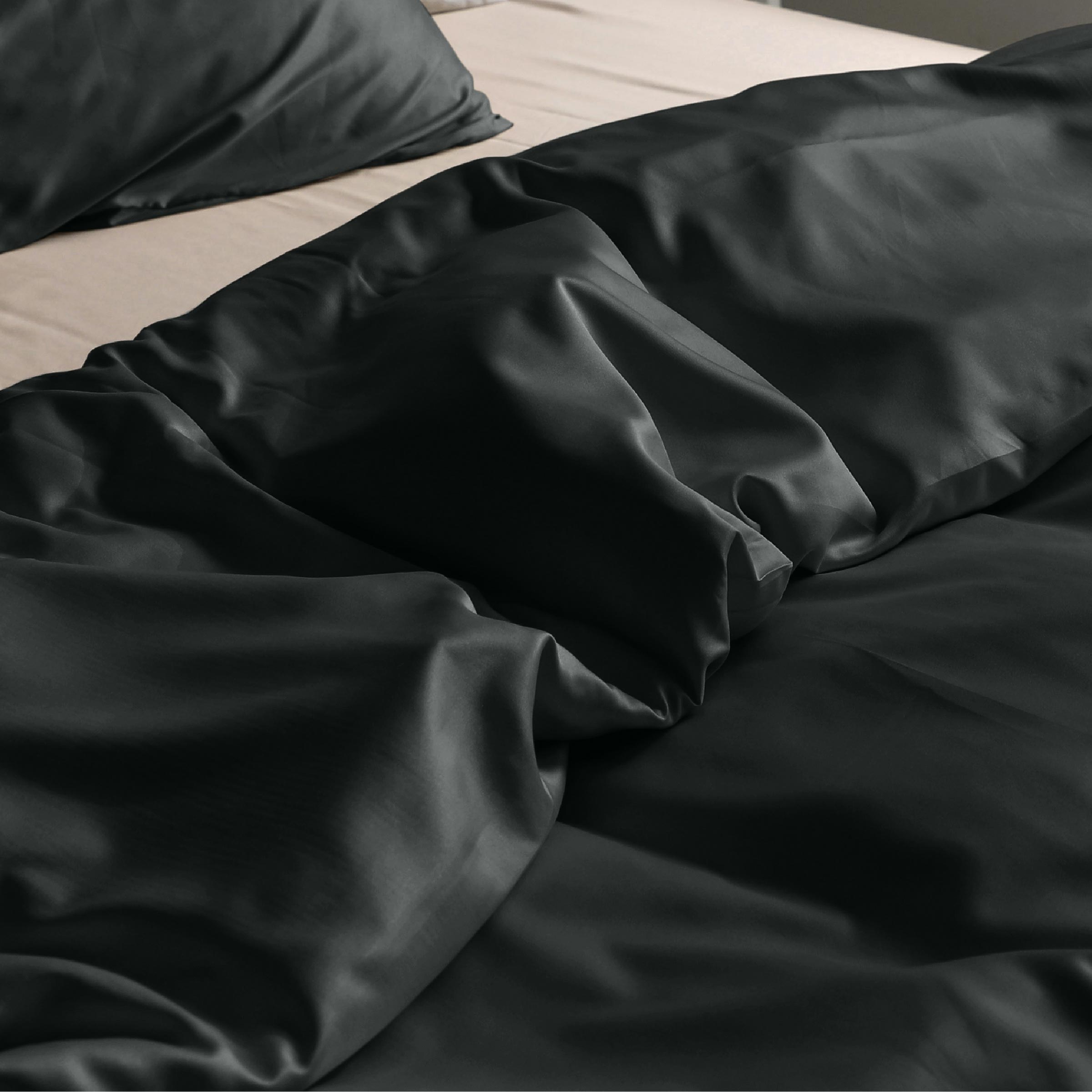 Dommelin Dekbedovertrek Set Satijn 300TC Donkergrijs