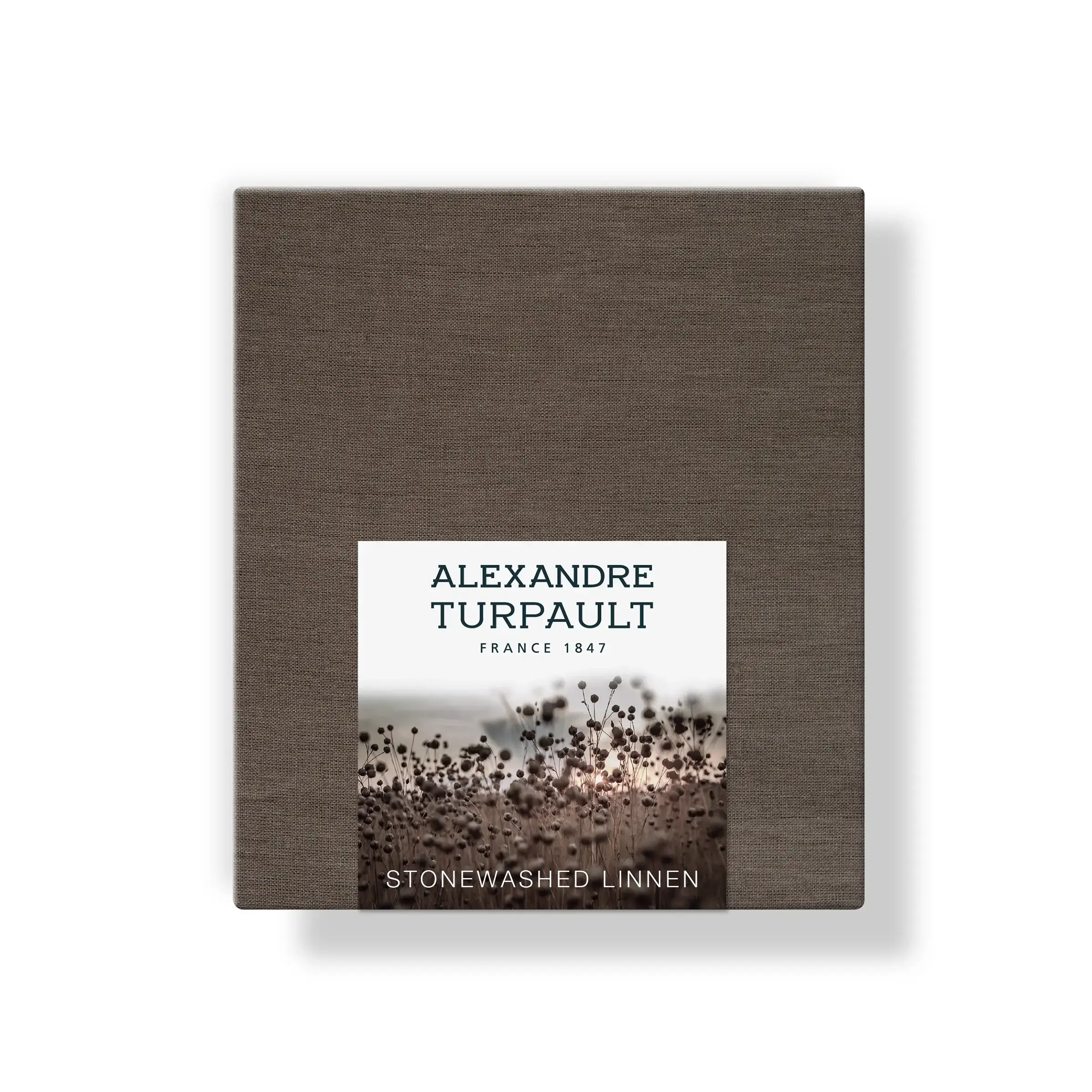 Alexandre Turpault Kussensloop Nouvelle Vague Stonewashed Linnen Reed Brown