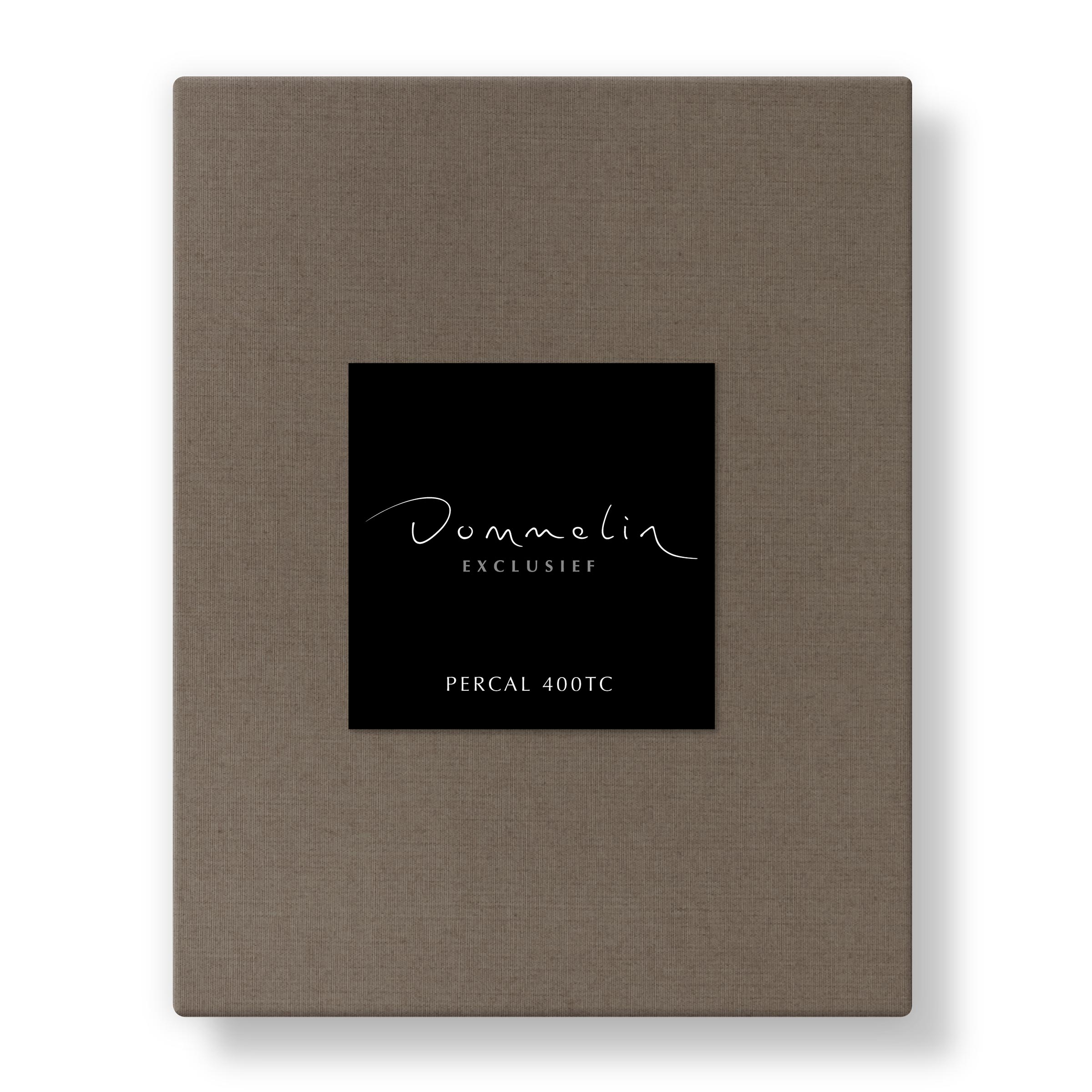 Dommelin Hoeslaken Percal 400TC Truffel