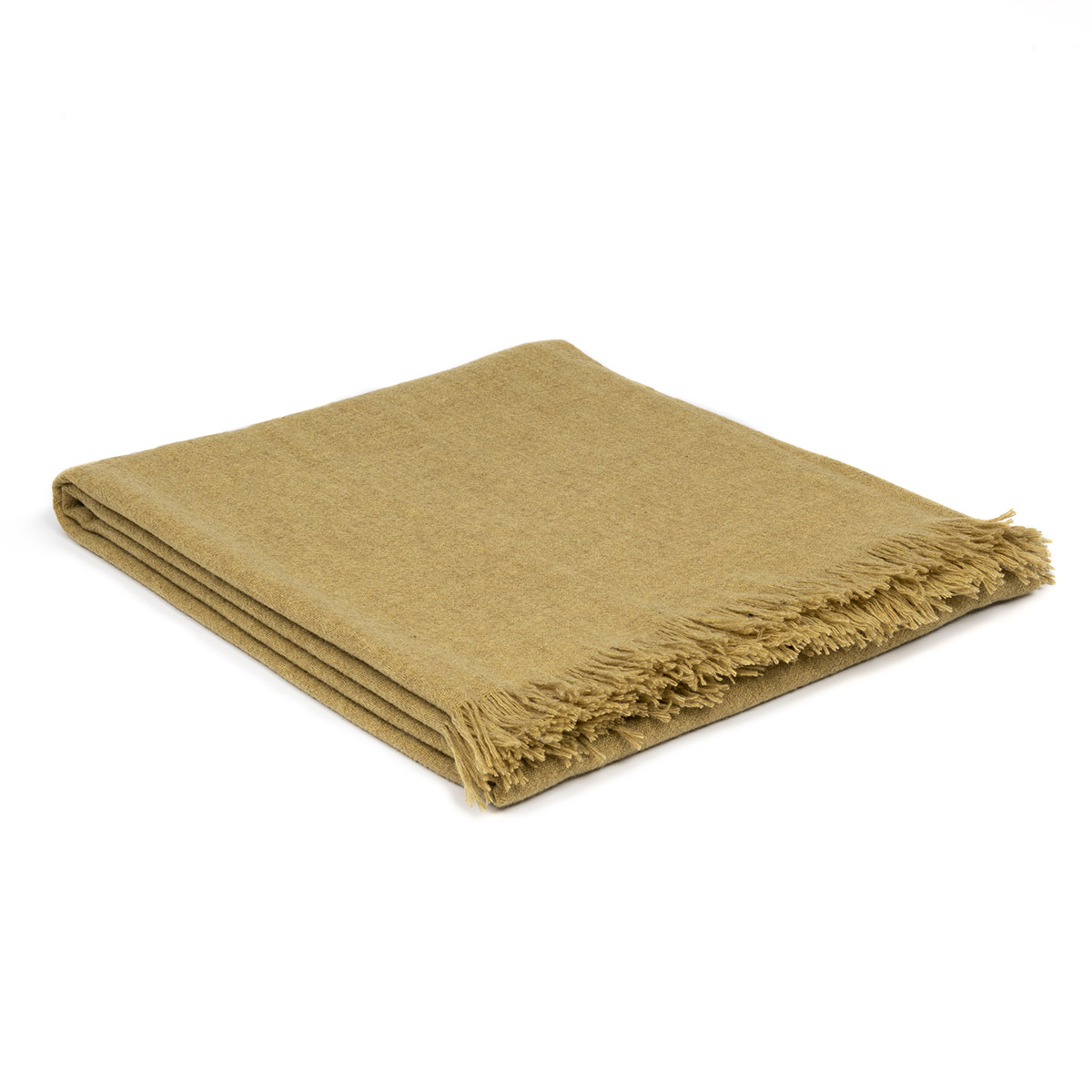 Mrs.Me Plaid Fly Stonewashed Lamswol Mustard 150 x 200 cm