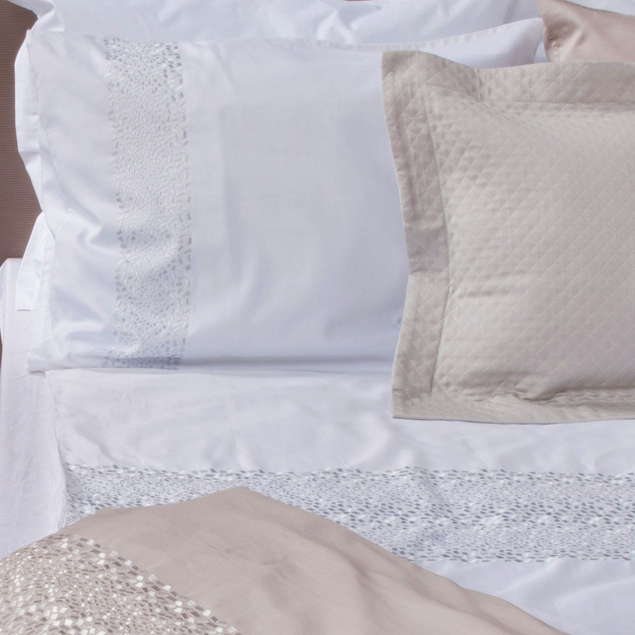 Dommelin Kussensloop Latina Satijn 300TC Wit 60 x 70 cm