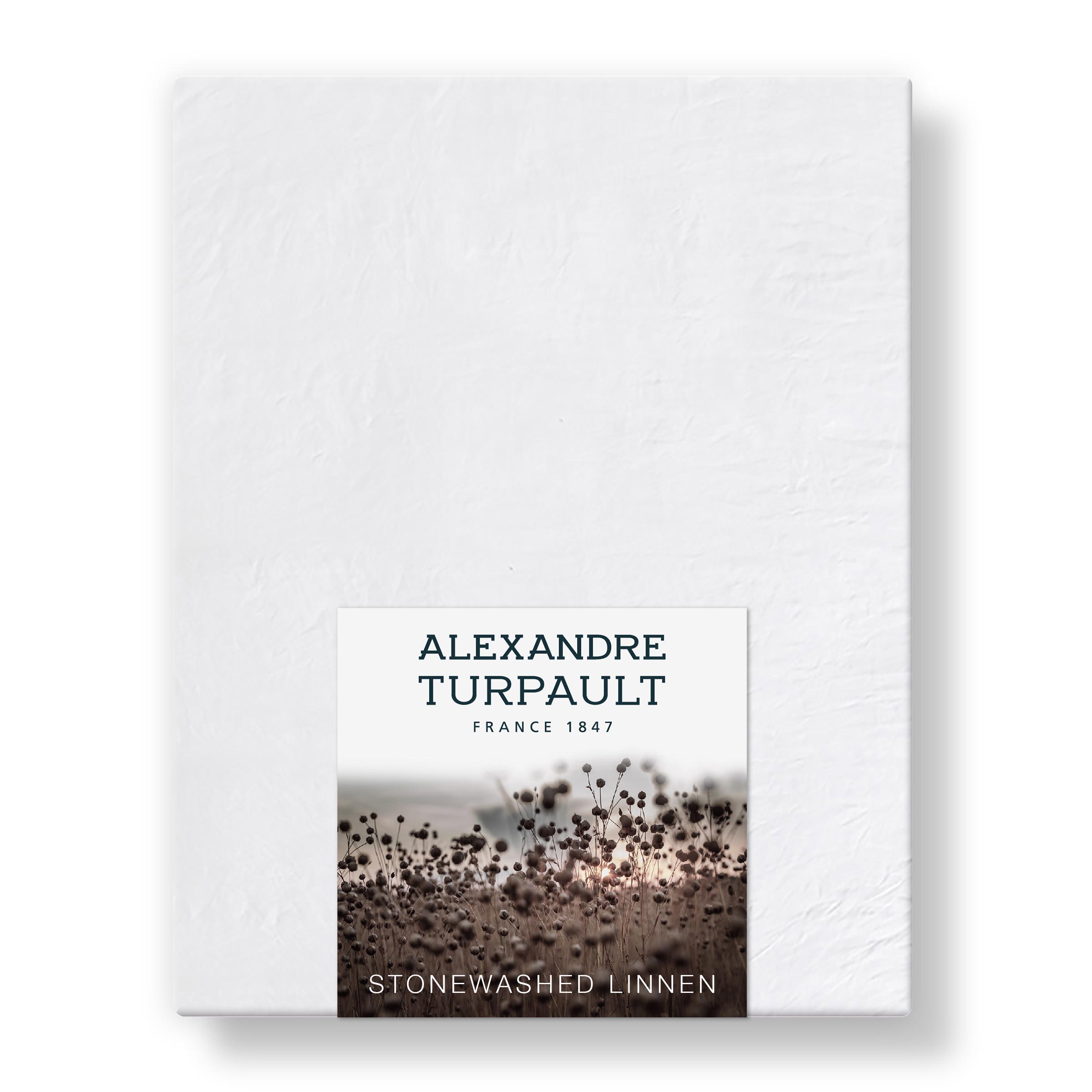 Alexandre Turpault Laken Nouvelle Vague Stonewashed Linnen Wit 270 x 300 cm