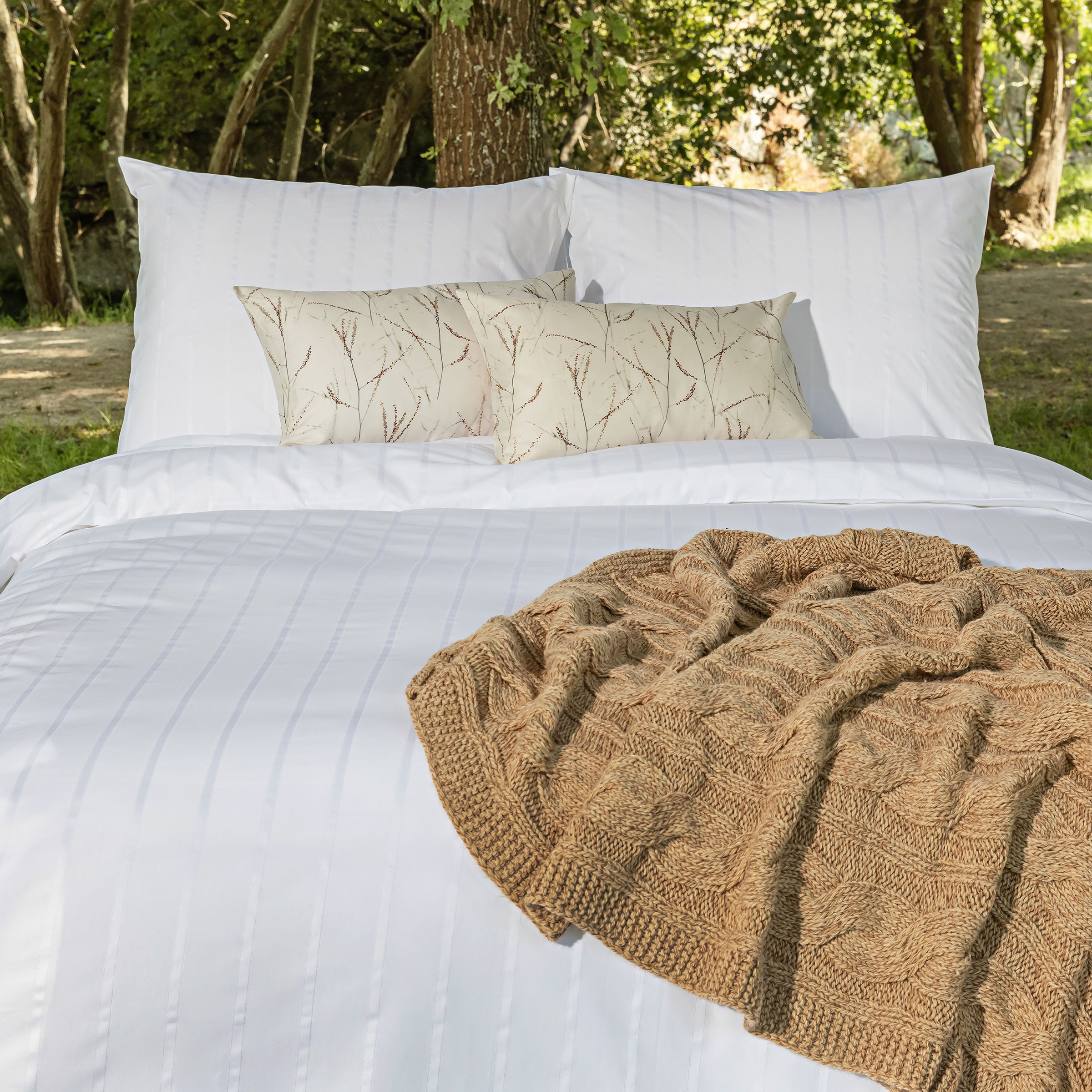 Dommelin Dekbedovertrekset Ajour Percal 200TC Wit 