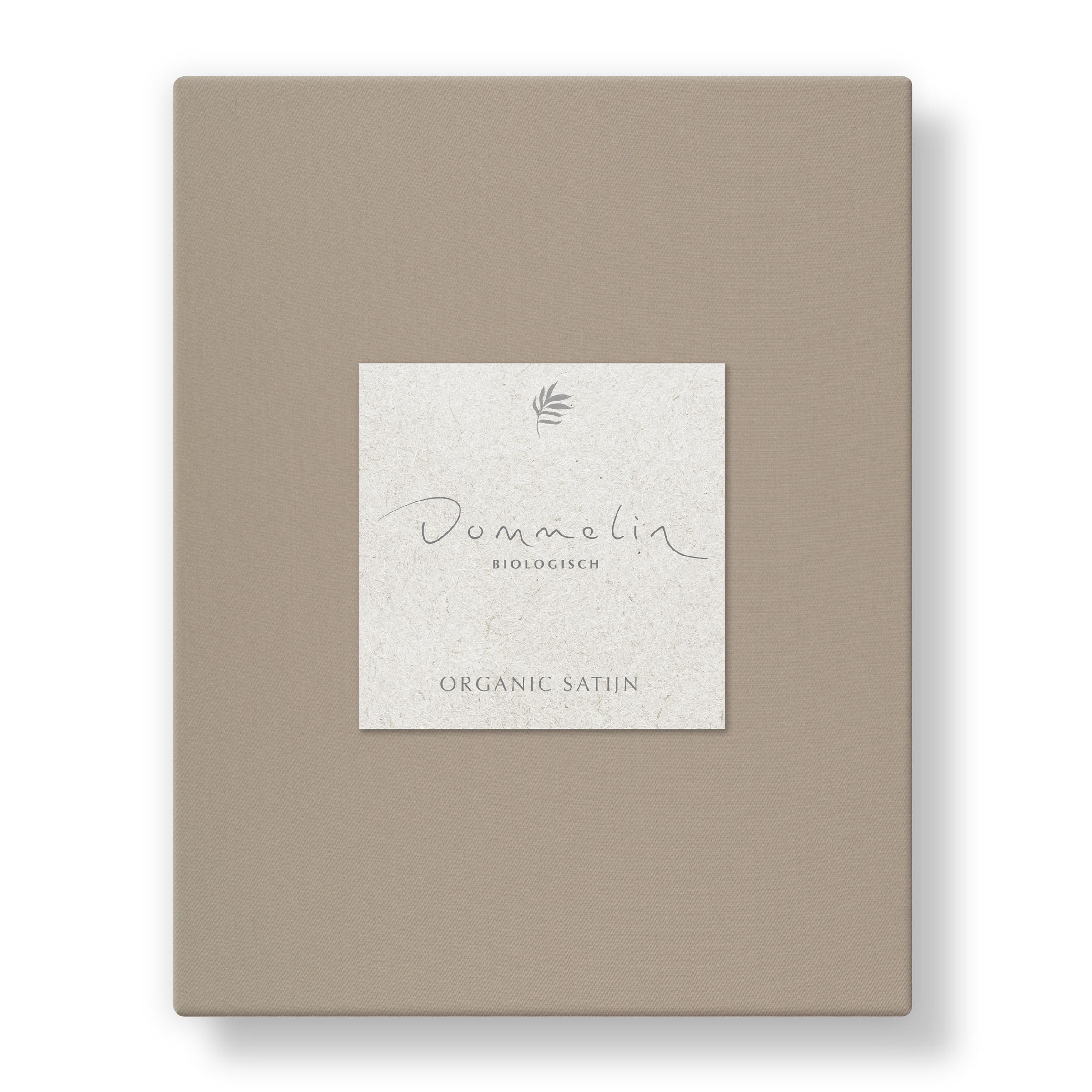 Dommelin Laken Organic Satijn 300TC Hazelnoot