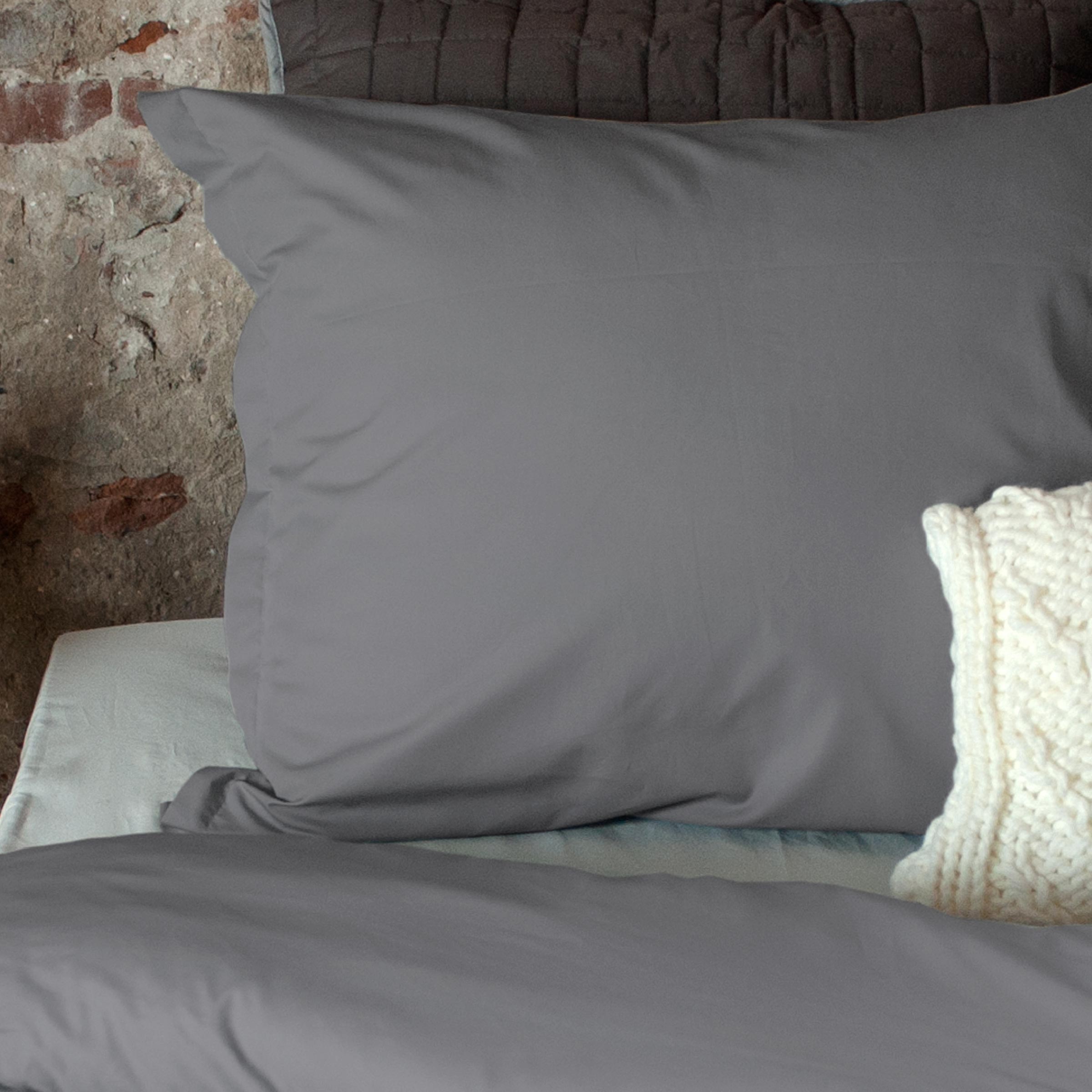 Dommelin Kussensloop Percal 400TC Zink