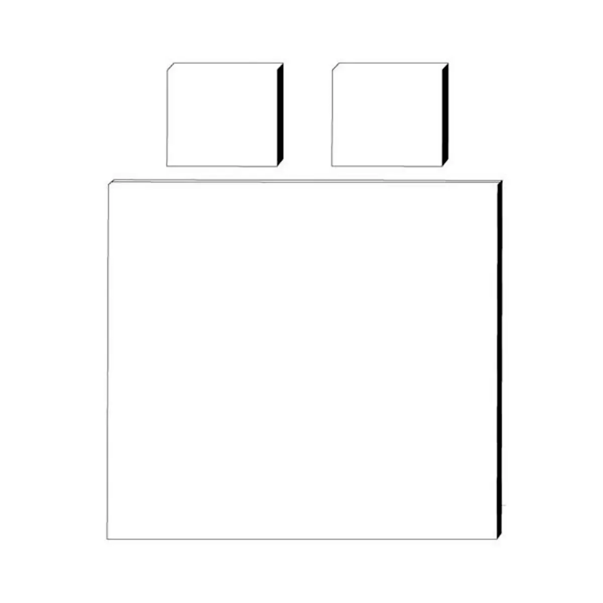 Mrs.Me Dekbedovertrekset Tuxedo Percal 400TC Beige 240 x 220 cm