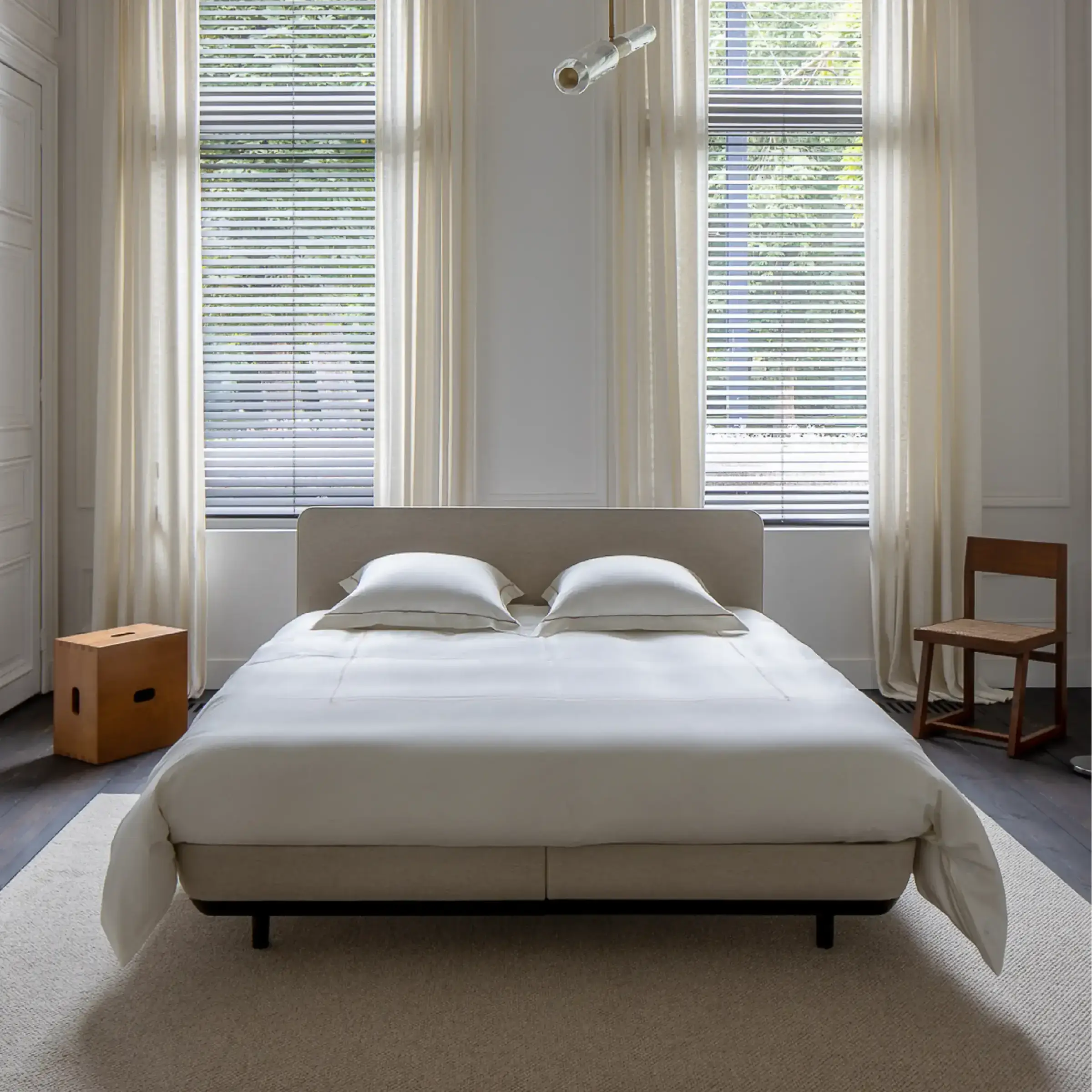 Lysdrap Topper Hoeslaken Satijn 600TC Nude