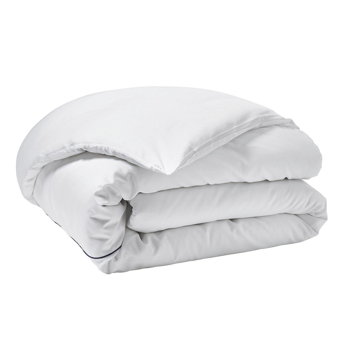 Alexandre Turpault Dekbedovertrek Set Orsay Organic Jacquard Satijn 300TC Wit - Marine