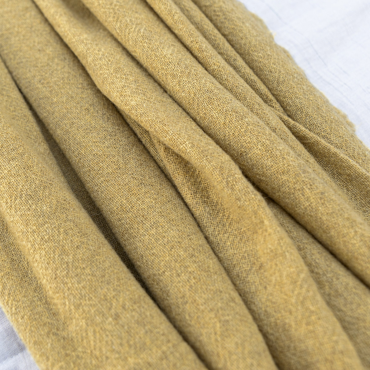 Mrs.Me Plaid Fly Stonewashed Lamswol Mustard 150 x 200 cm