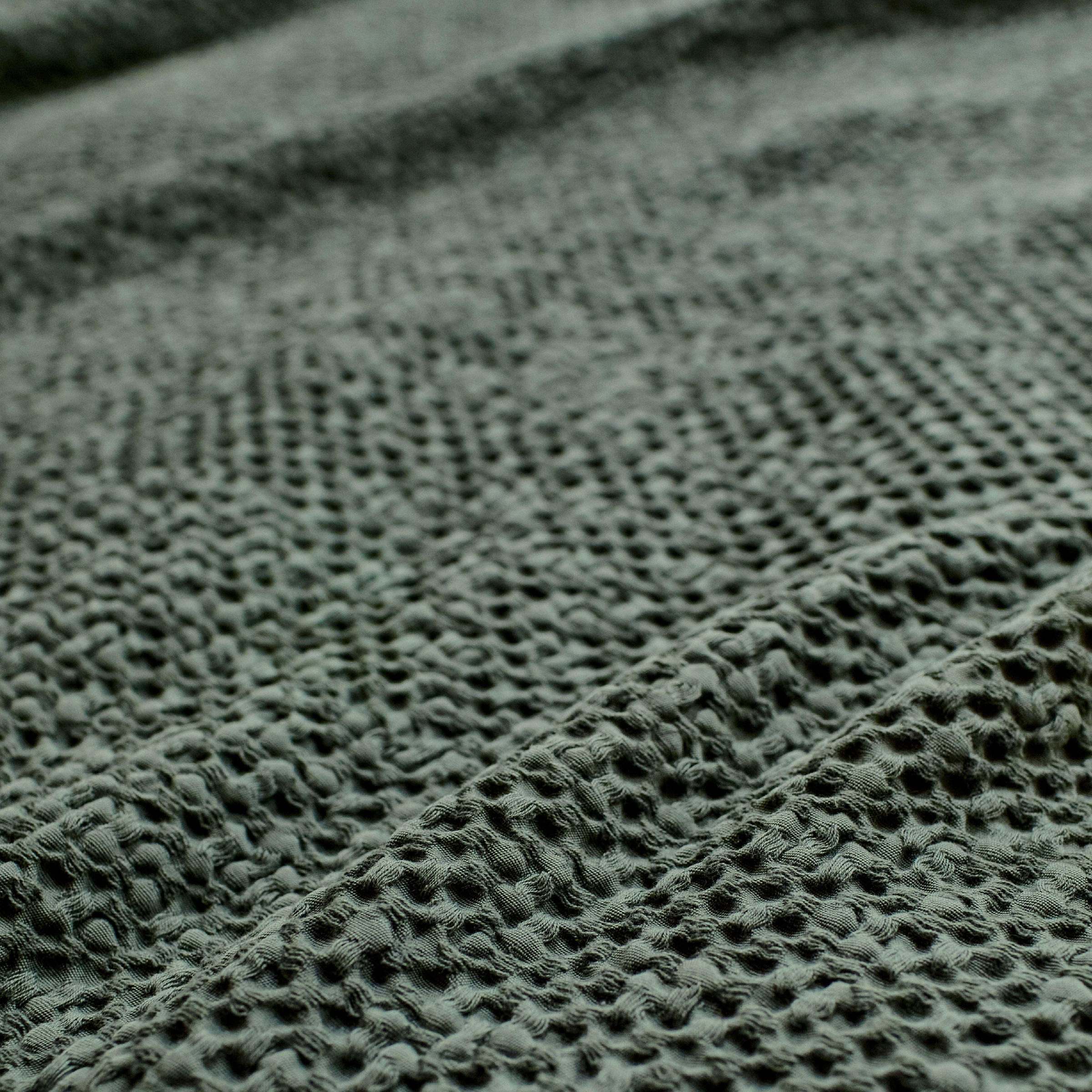 Essix Sierkussenhoes Songe Stonewashed Katoen Fougere 40 x 60 cm