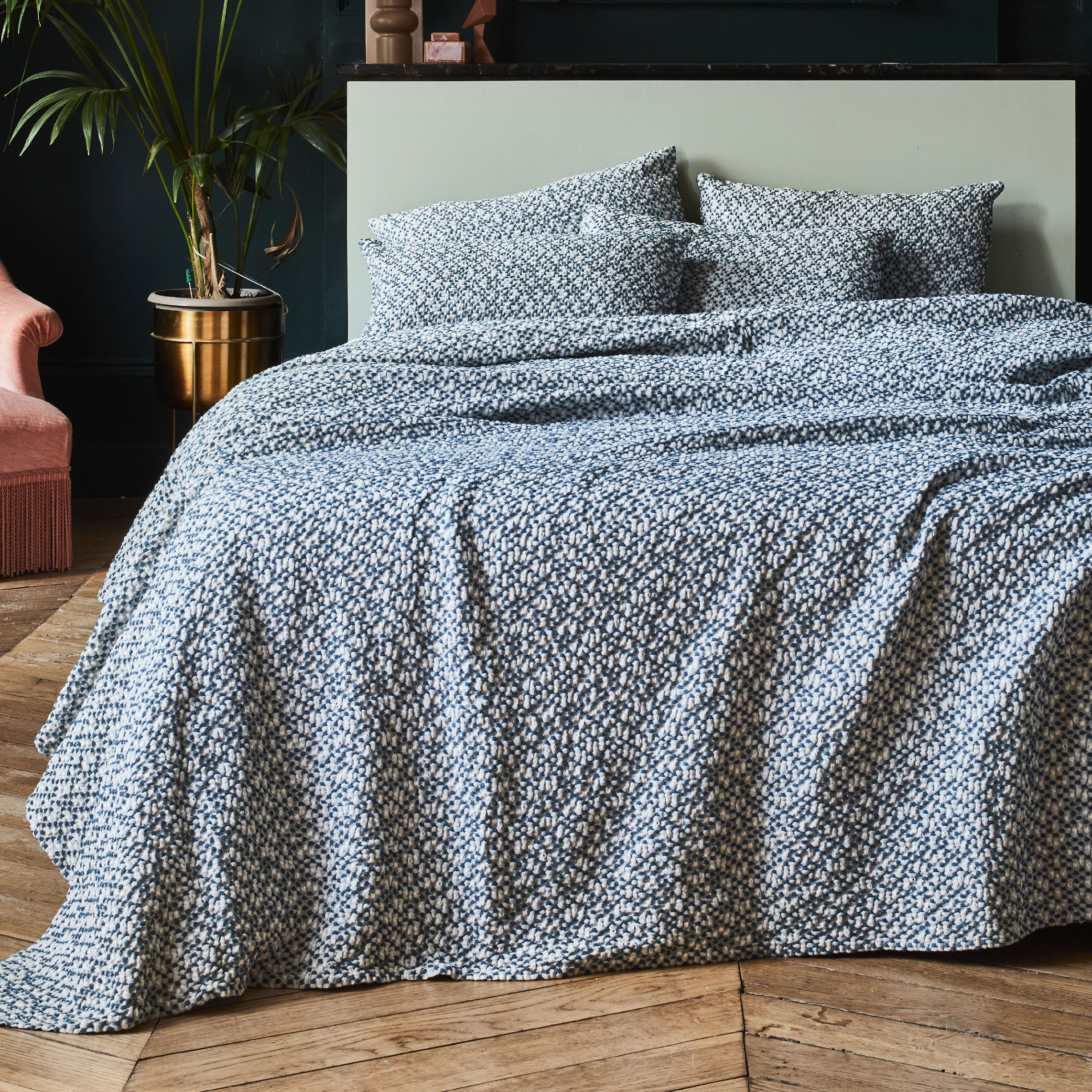 Essix Sierkussenhoes Mirage Stonewashed Katoen Nautilus 40 x 60 cm