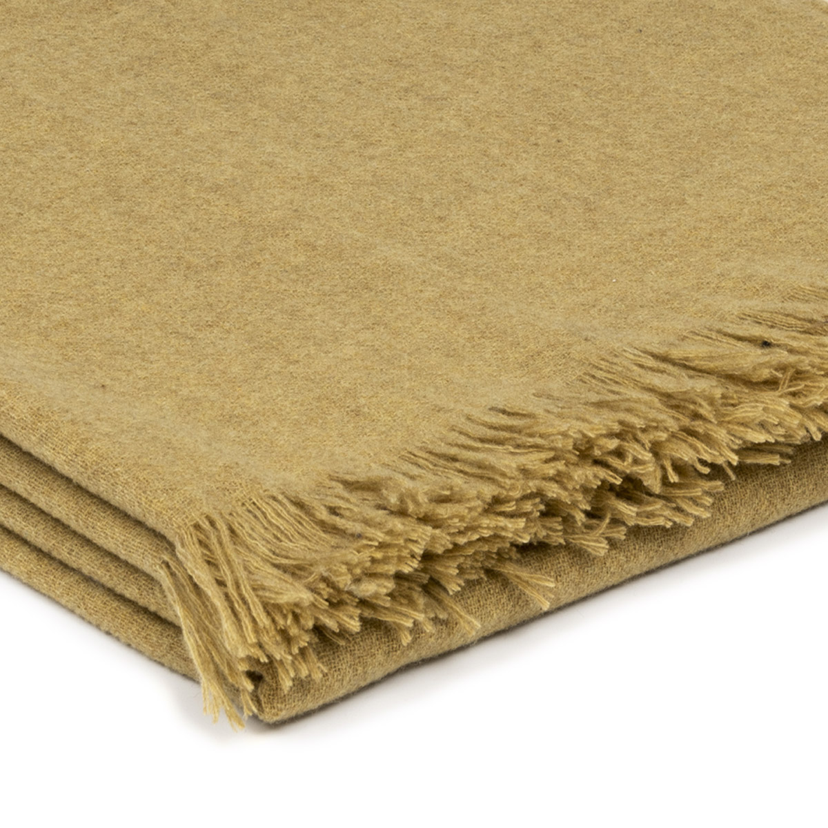 Mrs.Me Plaid Fly Stonewashed Lamswol Mustard 150 x 200 cm