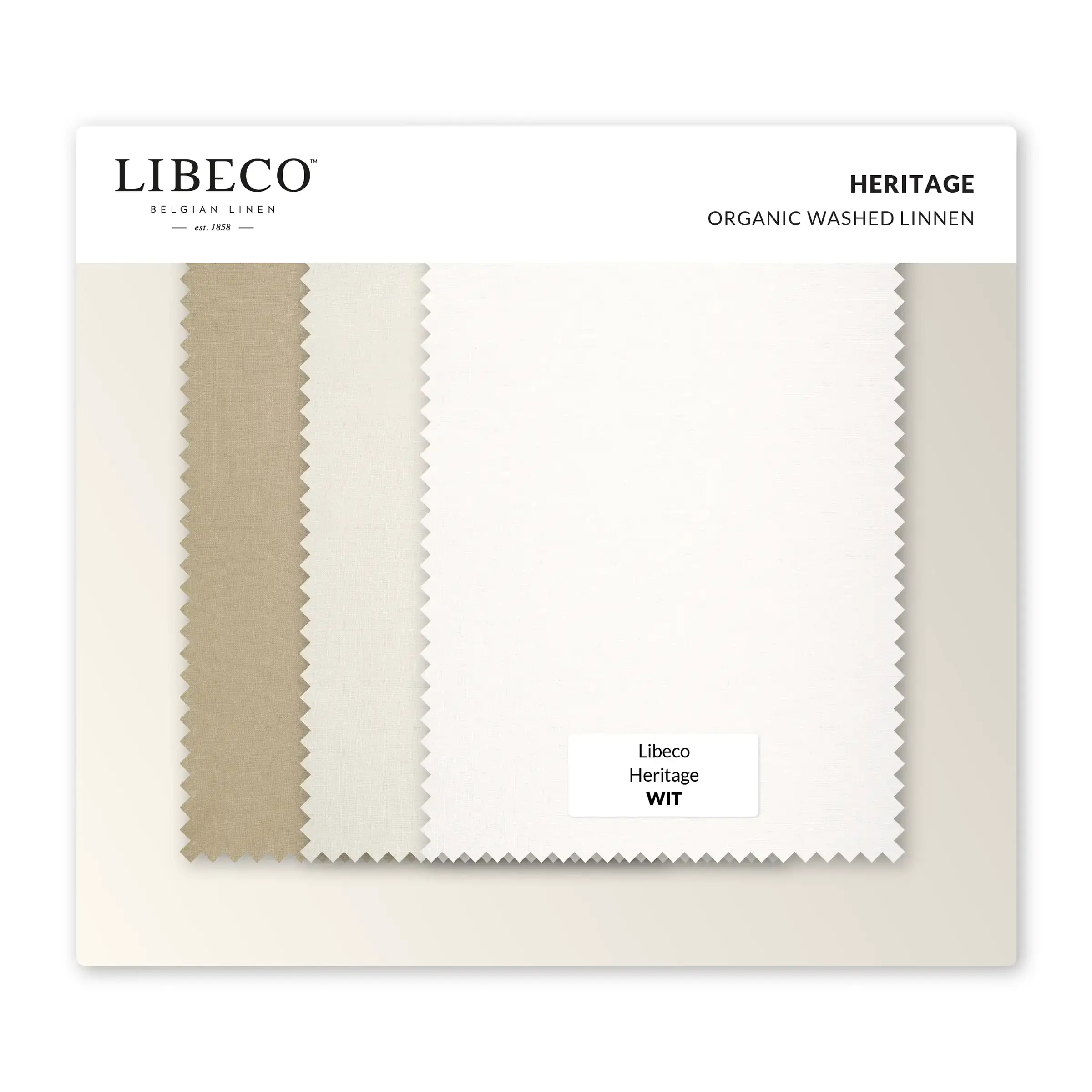 Libeco Kleurstalen Heritage Organic Washed Linnen 190 gr/m2