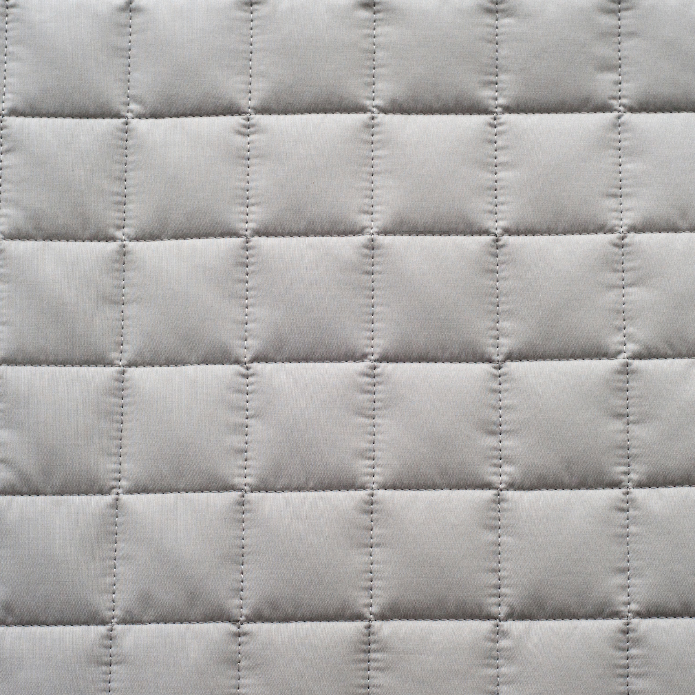 Dommelin Sierkussenhoes Block Percal 200TC Muisgrijs - Leisteengrijs