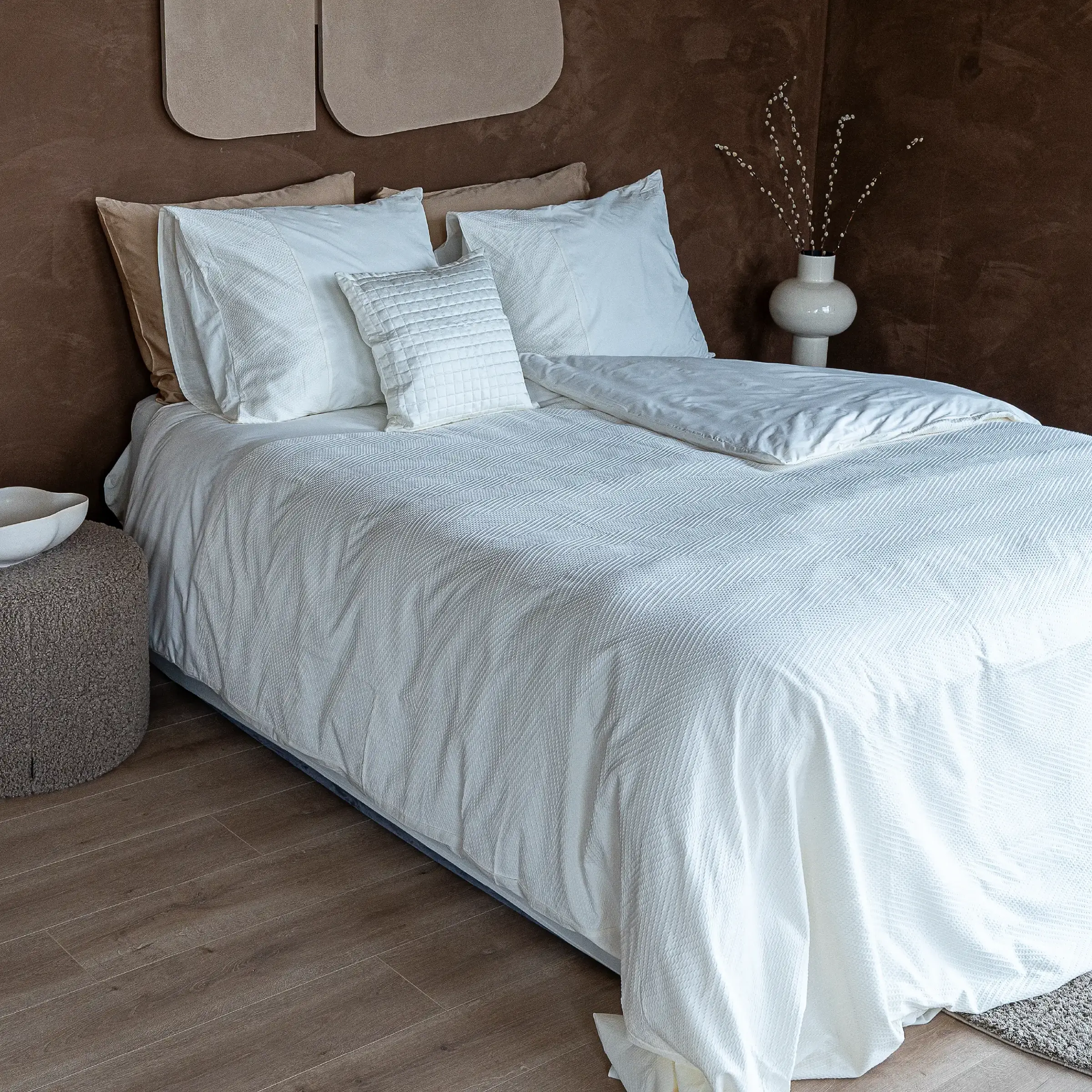 Dommelin Dekbedovertrekset Liva Percal 200TC Wit