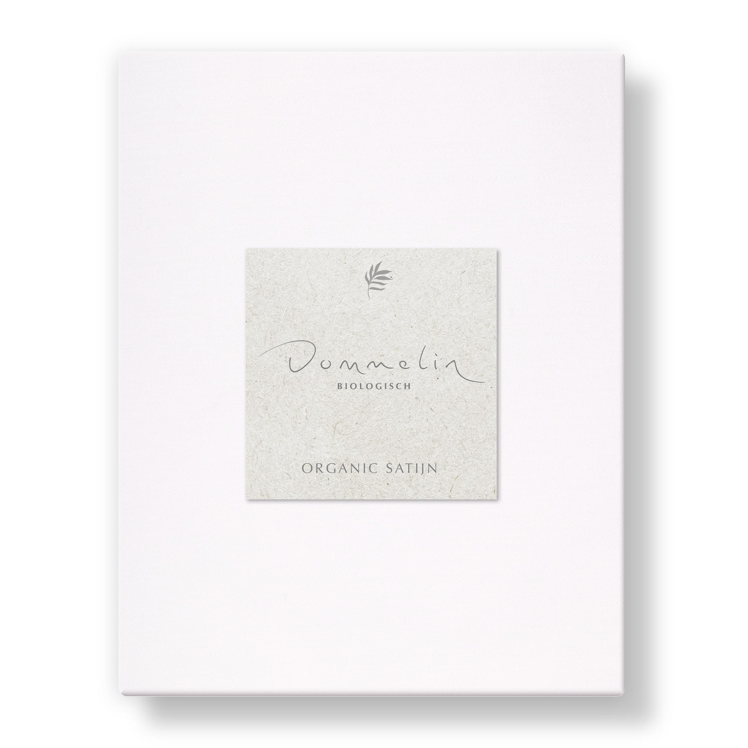 Dommelin Split Hoeslaken Organic Satijn 300TC Wit
