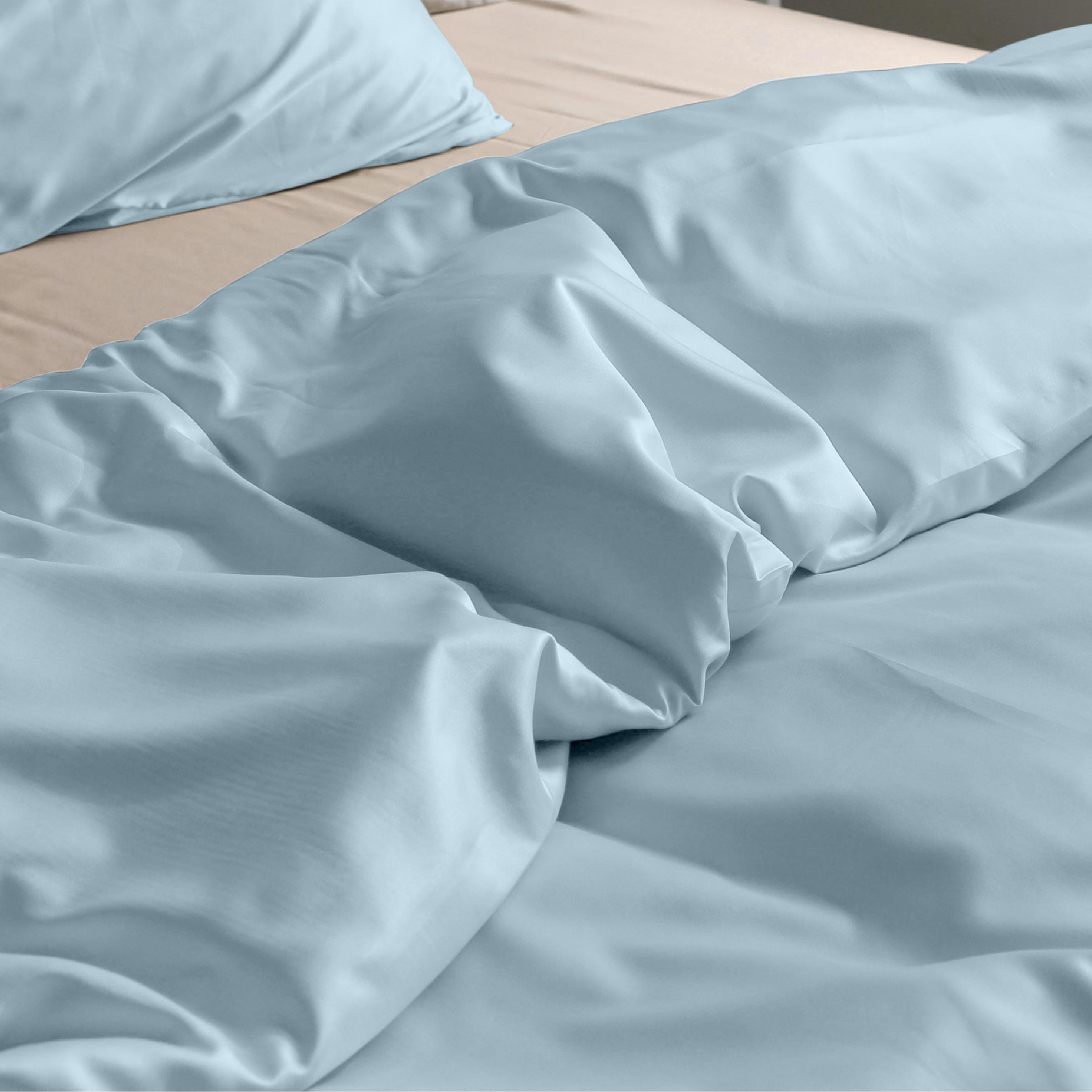 Dommelin Dekbedovertrek Set Satijn 300TC Pastelblauw 