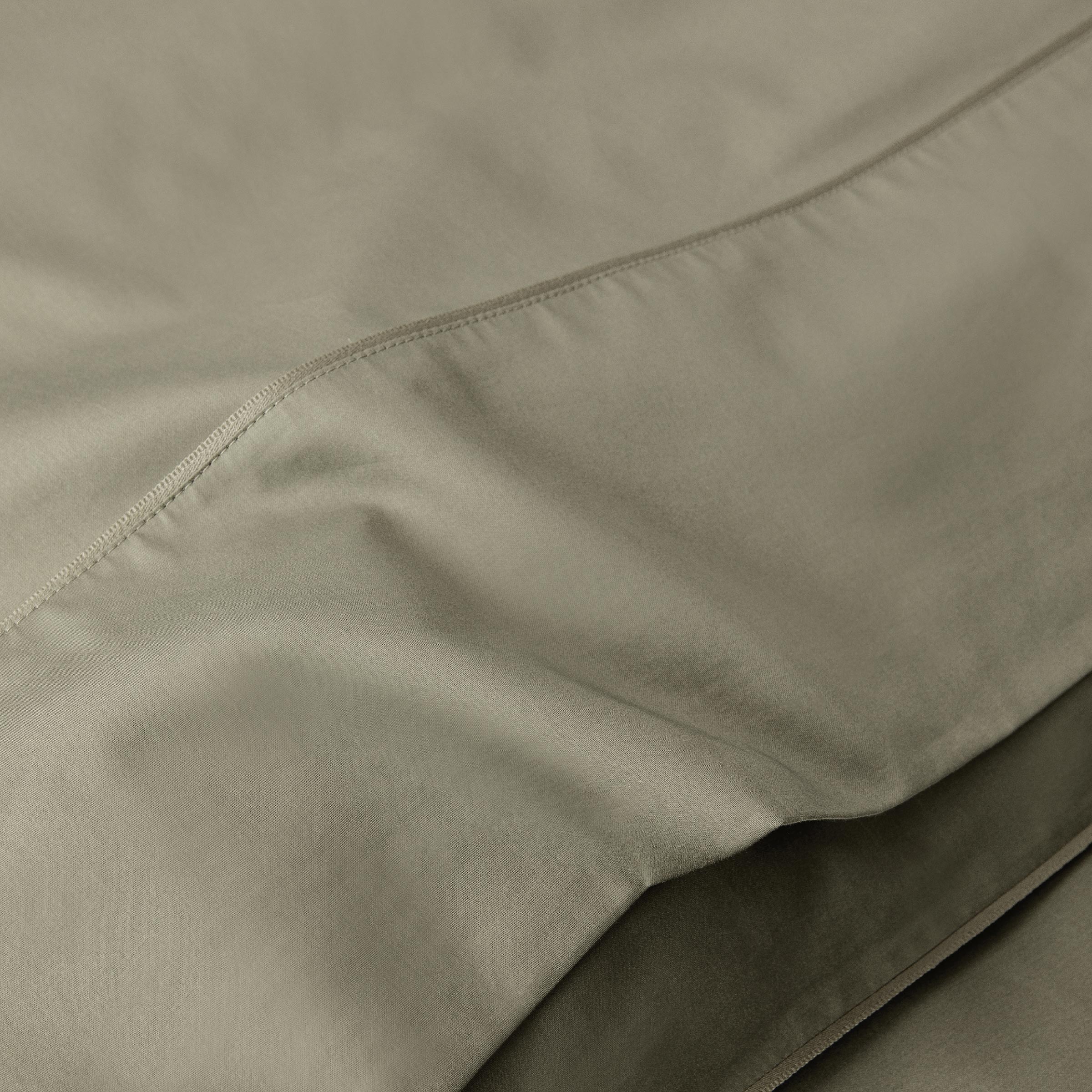 Alexandre Turpault Laken Teophile Organic Satijn 300TC Kaki