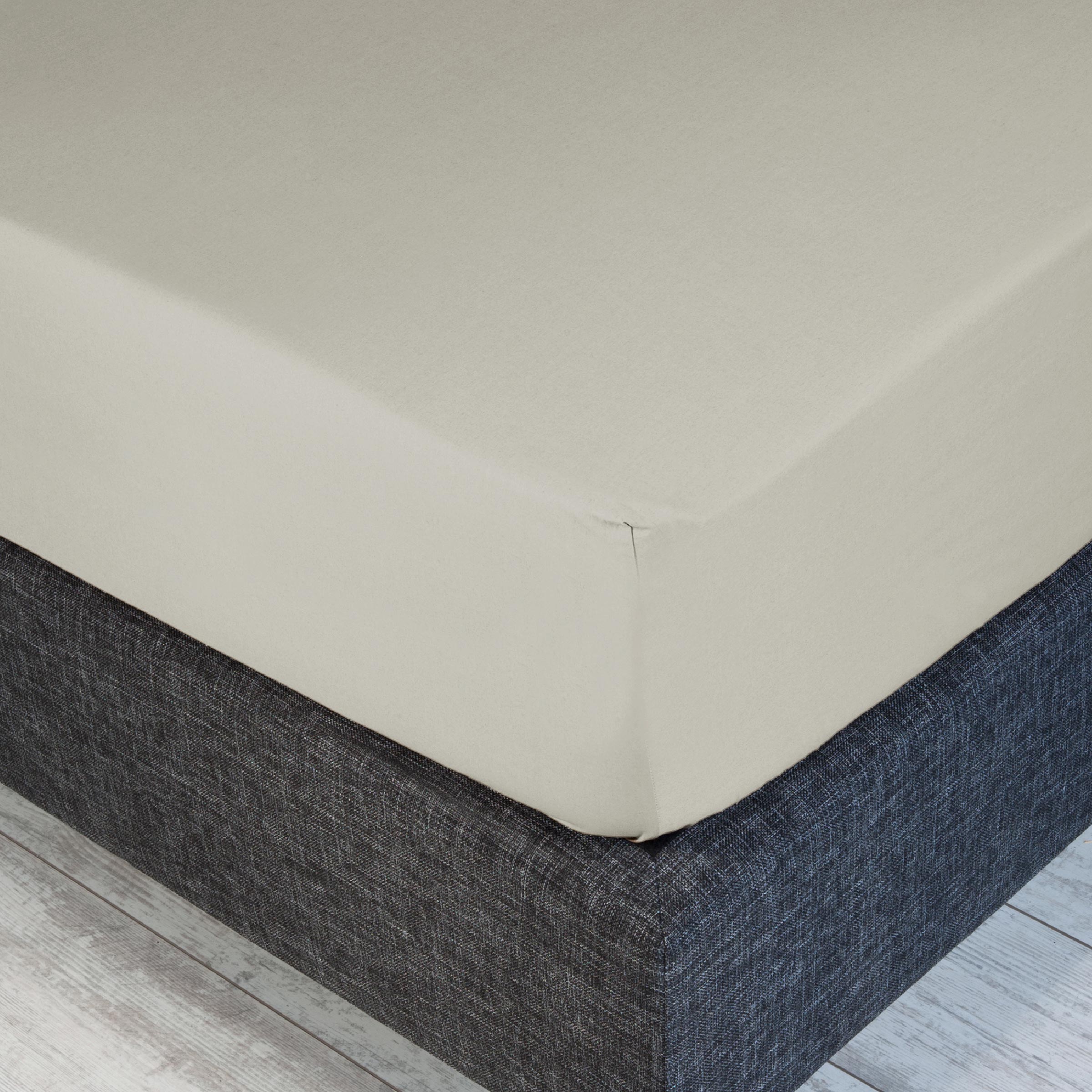 Dommelin Hoeslaken Hoge Hoek Percal 200TC Beige