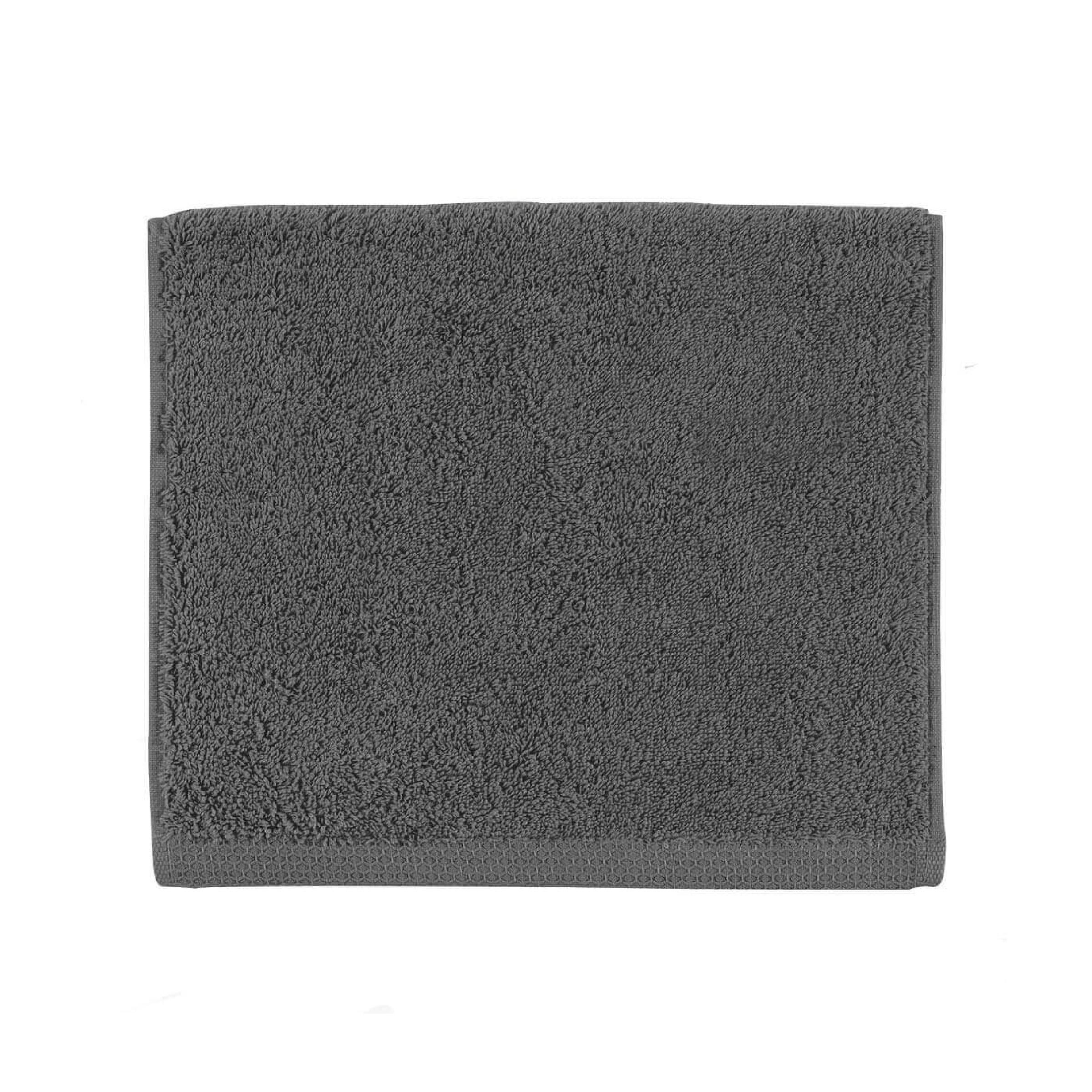 Essix Handdoek Aqua Katoen 530 gr/m2 Ardoise 55x100 (3st)