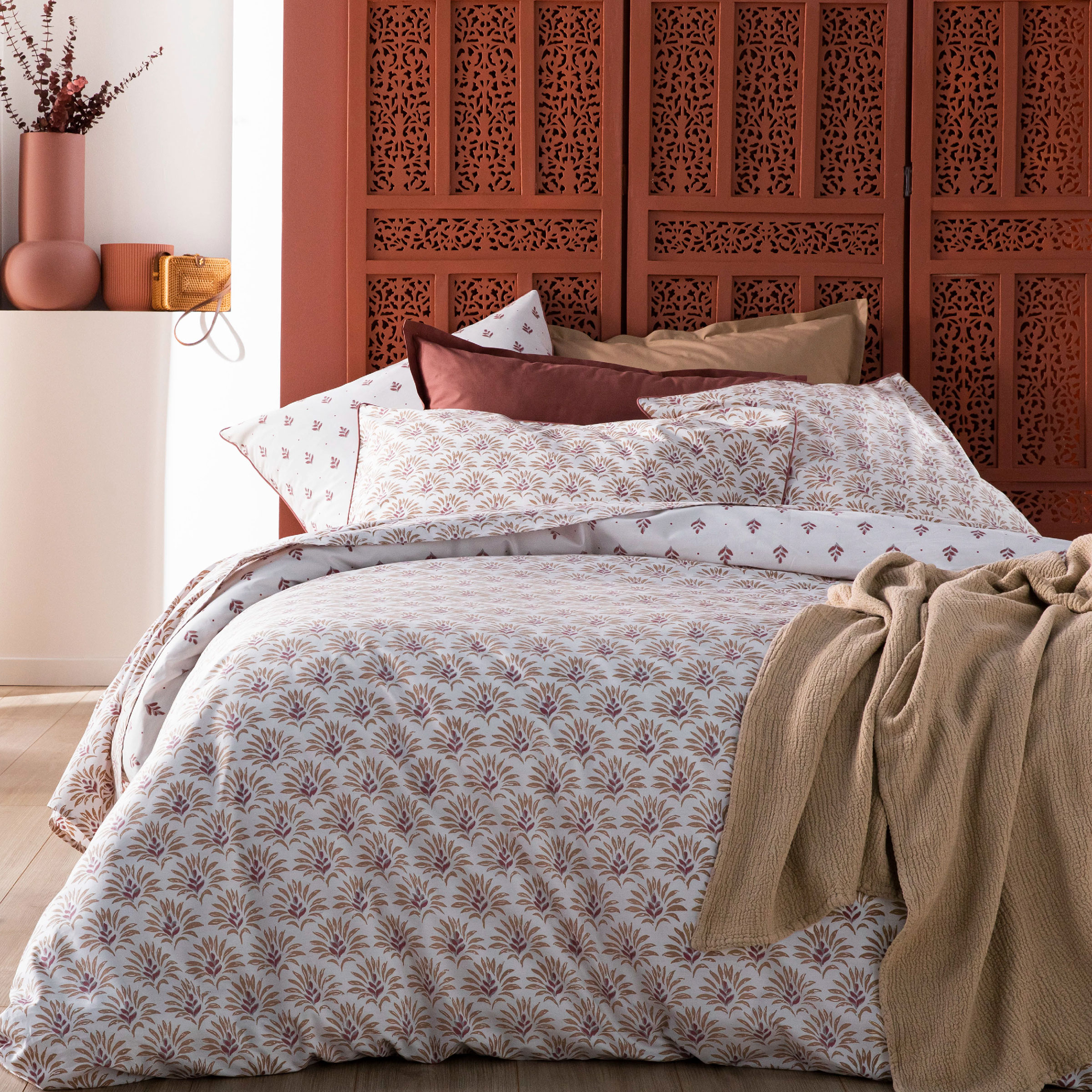 Essix Sprei Jazzy Stonewashed Katoengaas Bleu Petrole 260 x 240 cm