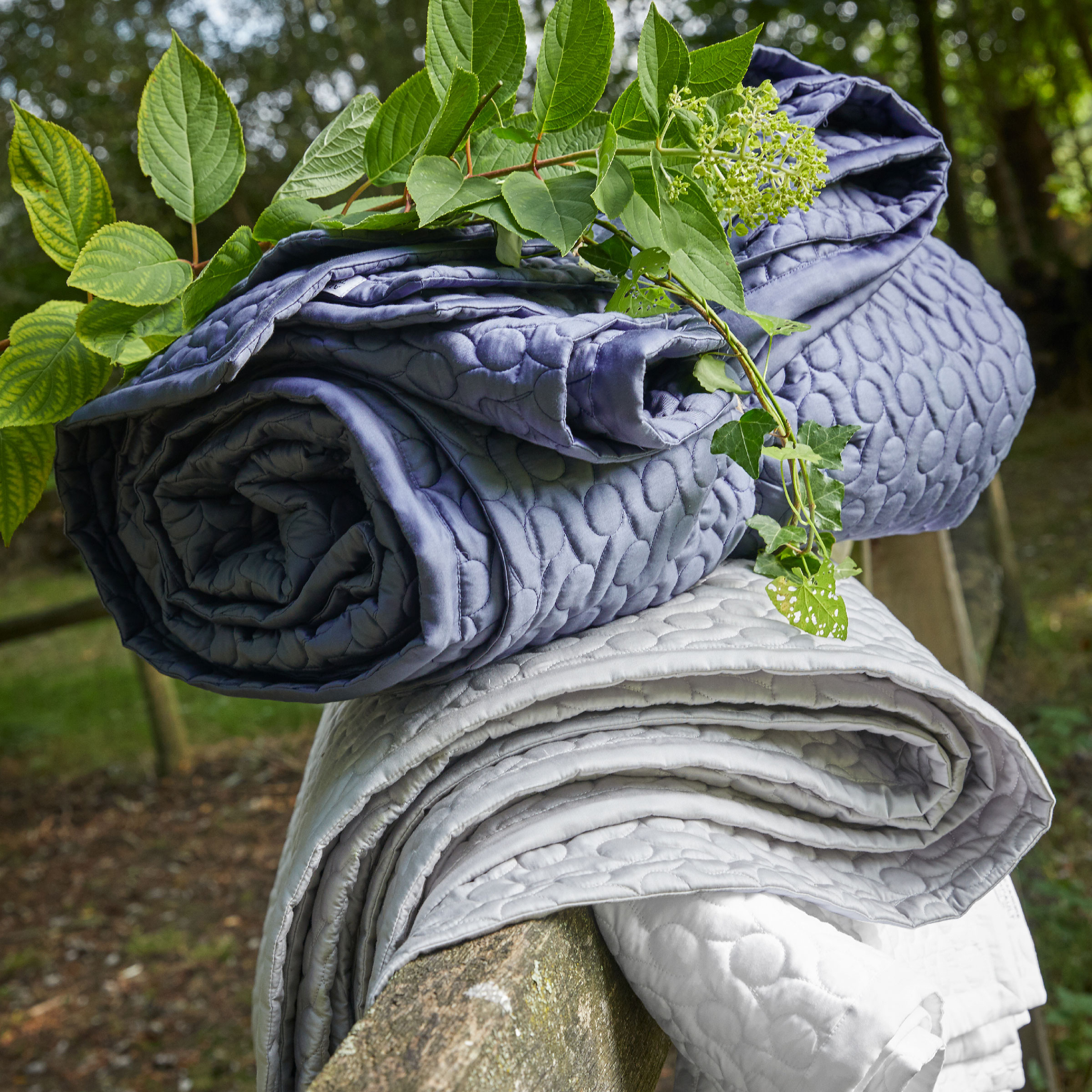 Alexandre Turpault Sprei Poesie Satijn Meteor 260 x 240 cm