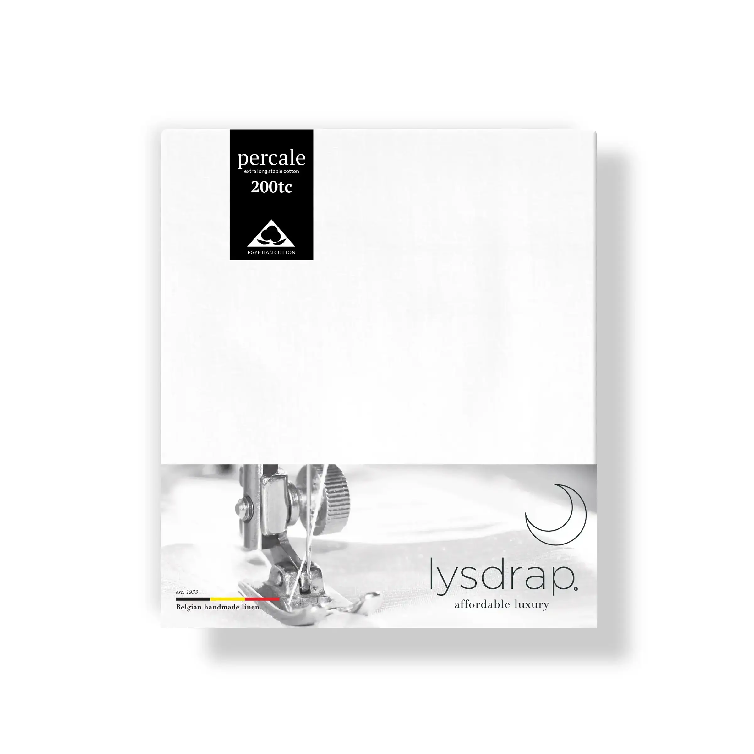 Lysdrap Kussensloop Virgo Percal 200TC Wit