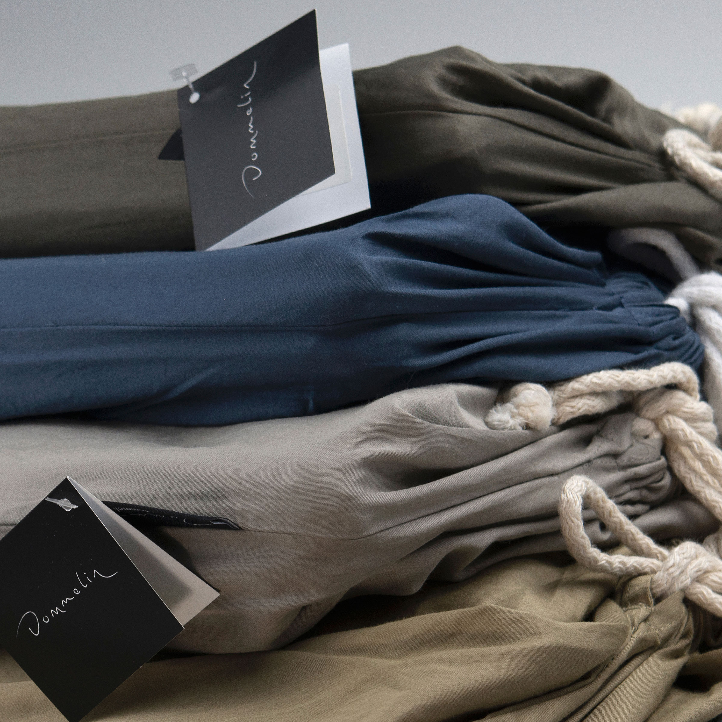 Dommelin Dekbedovertrekset Lavado Stonewashed Satijn 300TC Nachtblauw