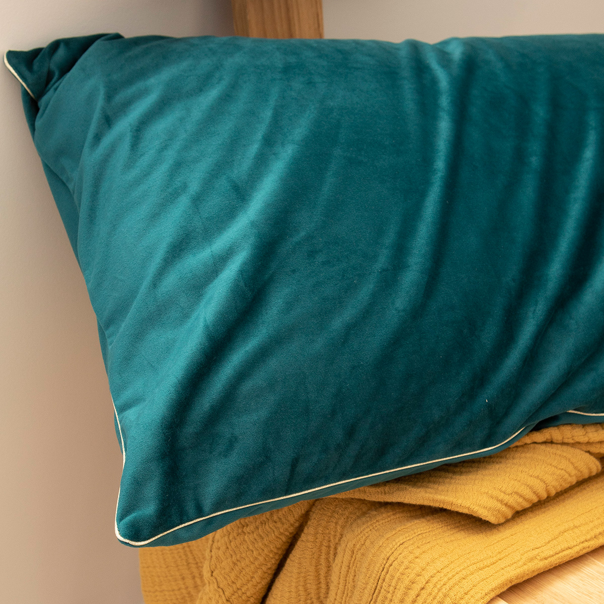 Essix Sierkussenhoes Gatsby Fluweel Vert Forest 40 x 60 cm