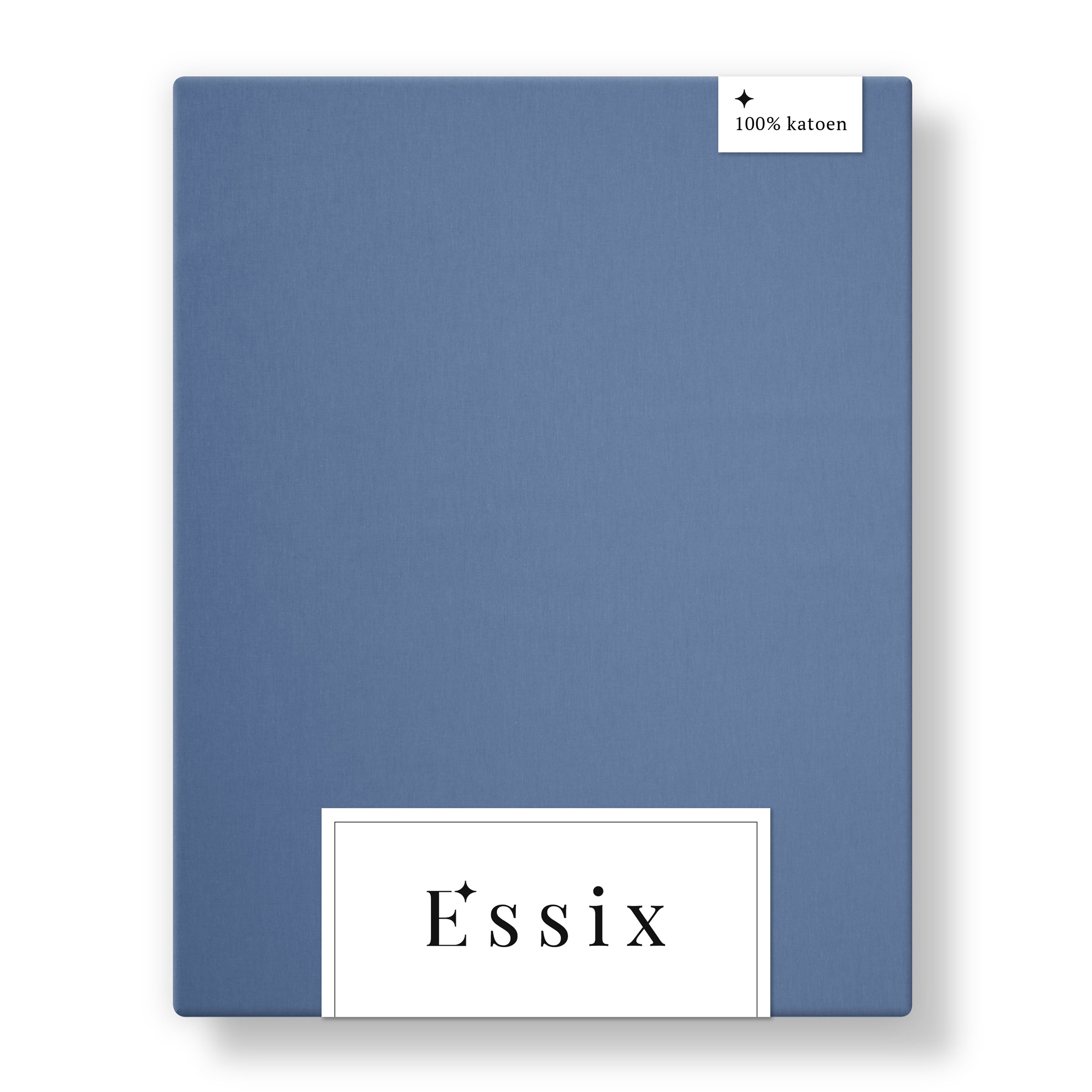 Essix Hoeslaken Tout Doux Katoen 145TC Denim