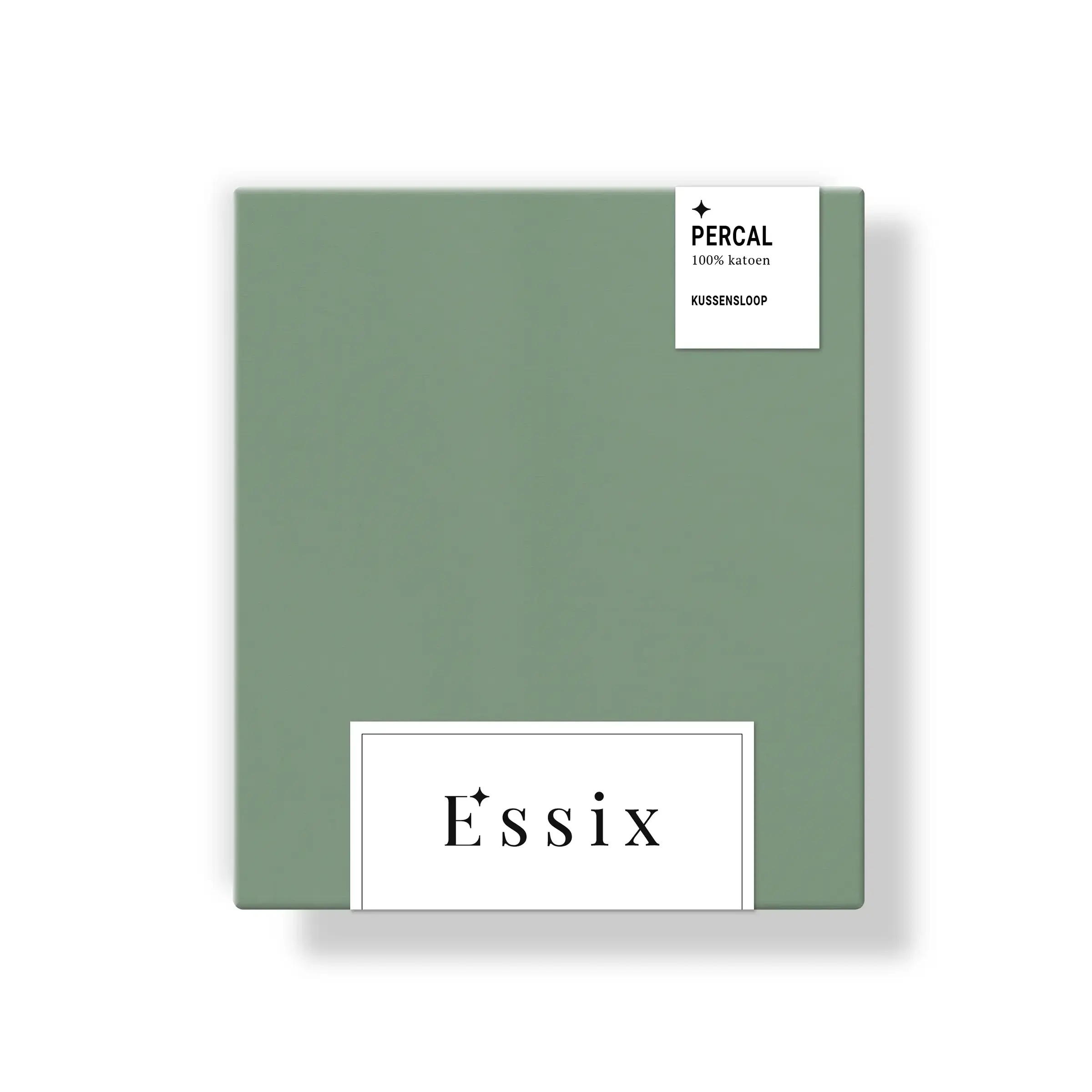 Essix Kussensloop Premiere Percal 200TC Sauge