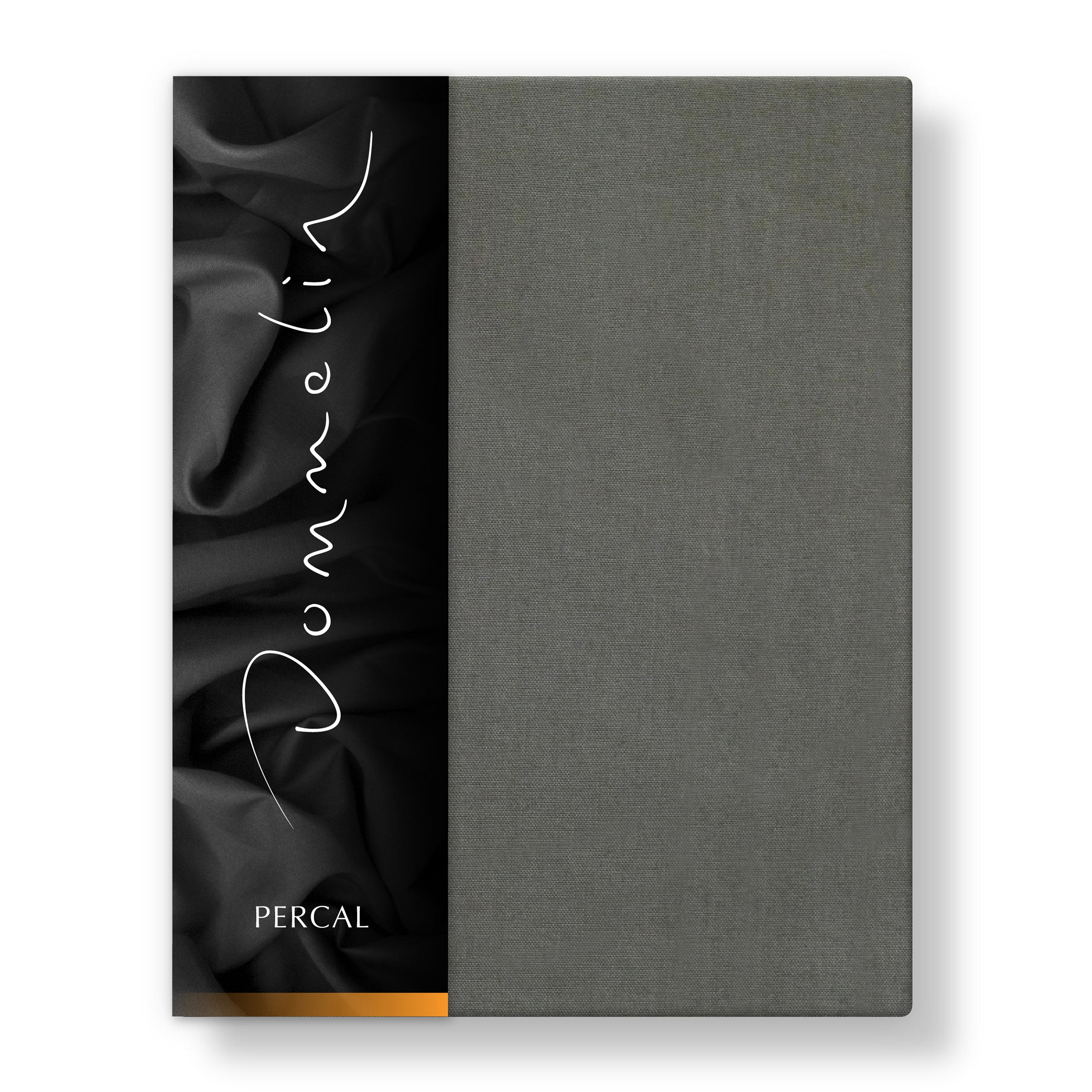 Dommelin Topper Hoeslaken Percal 200TC Leisteengrijs