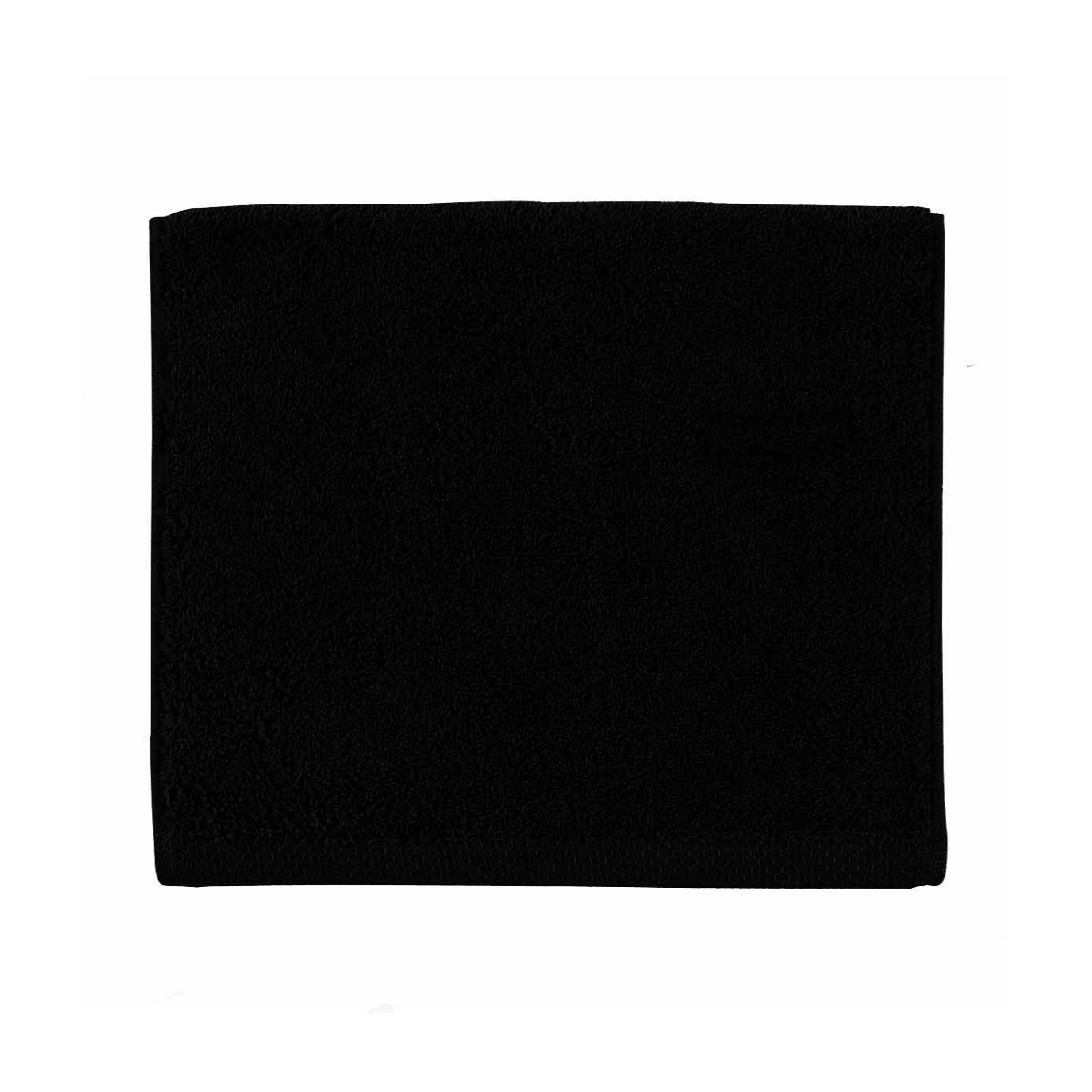 Essix Handdoek Aqua Katoen 530 gr/m2 Zwart 55x100 (3st)