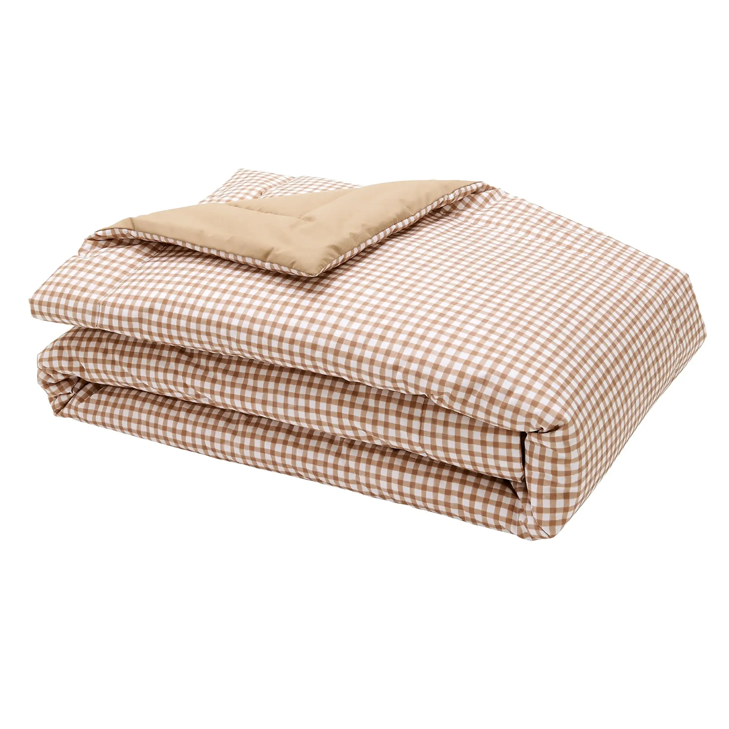 Essix Plaid Vichy Poesie Percal Beige 130 x 200 cm