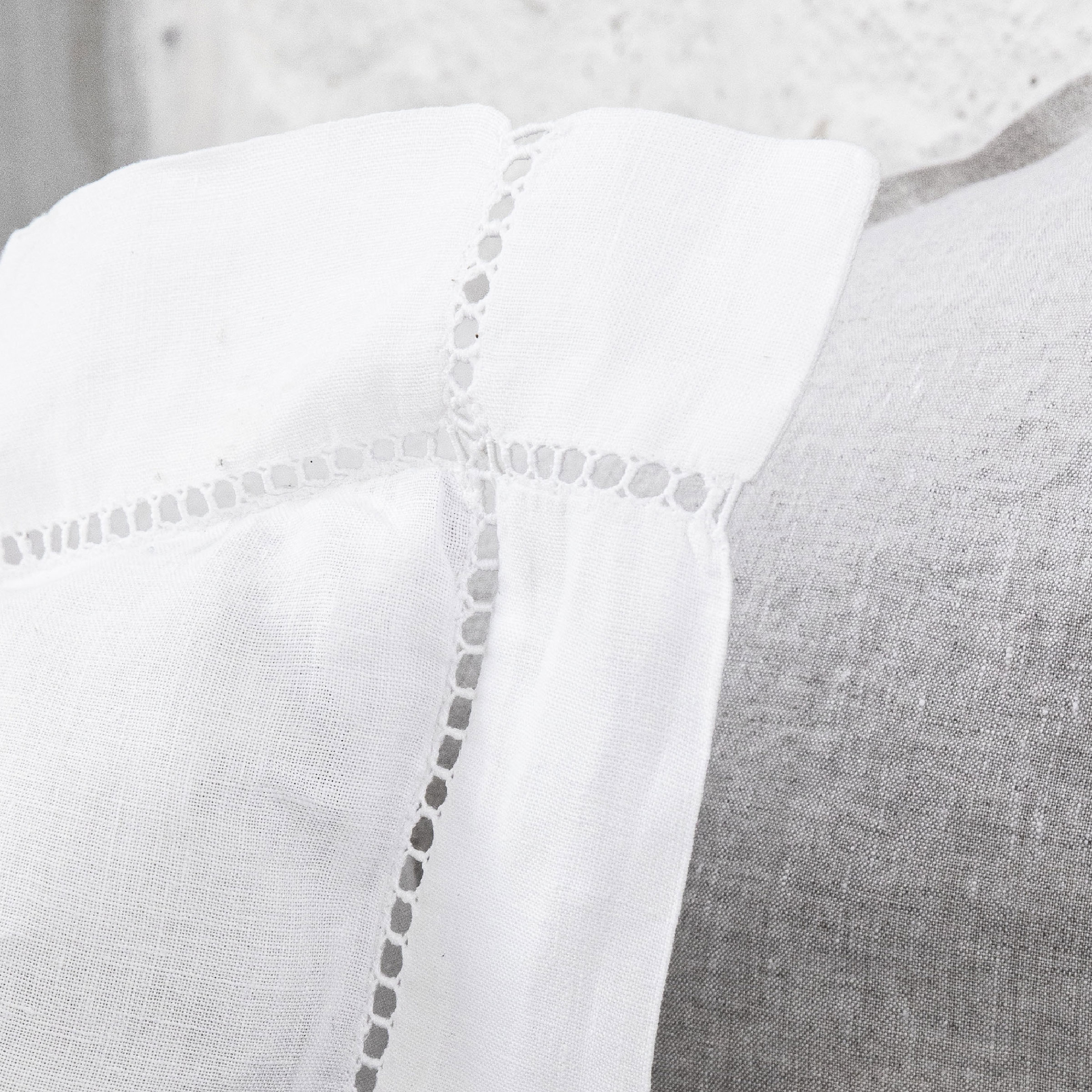 Alexandre Turpault Dekbedovertrek Regence Linnen Wit