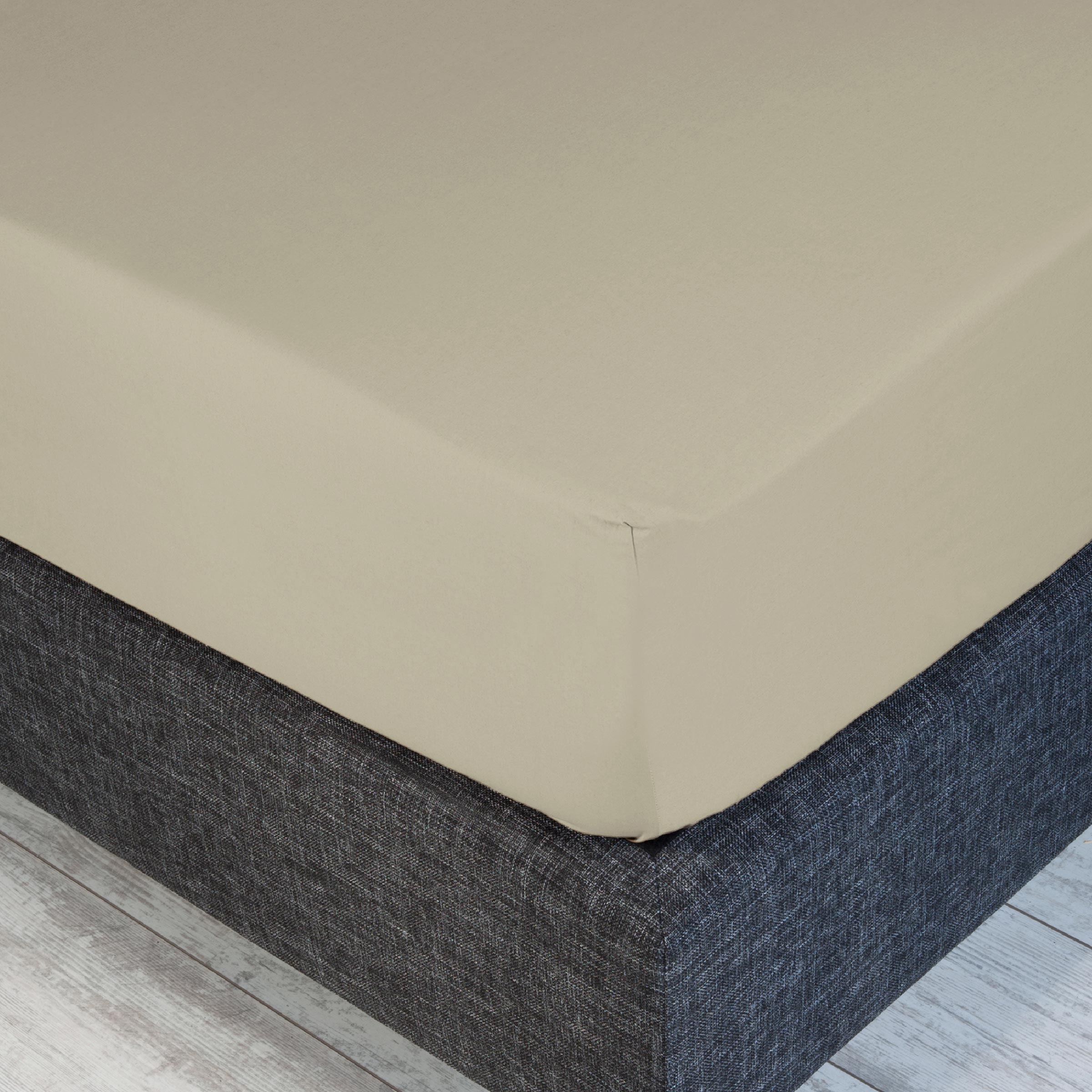 Dommelin Hoeslaken Hoge Hoek Satijn 300TC Camel