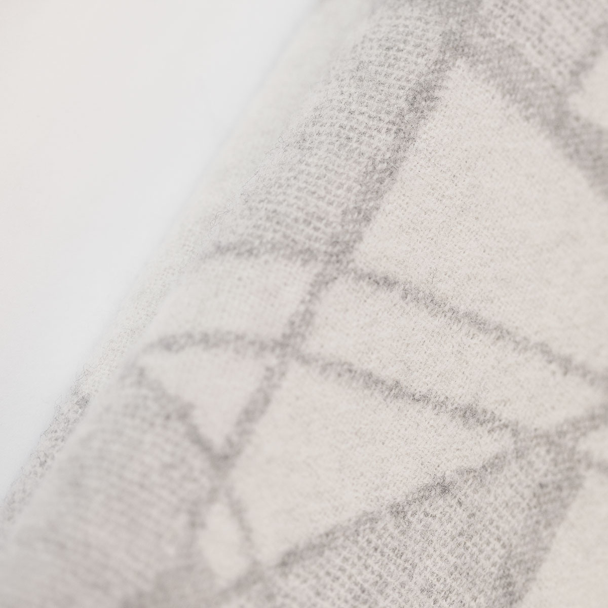 Mrs.Me Deken Crystalline Wol Light Grey - Off White 130 x 180 cm