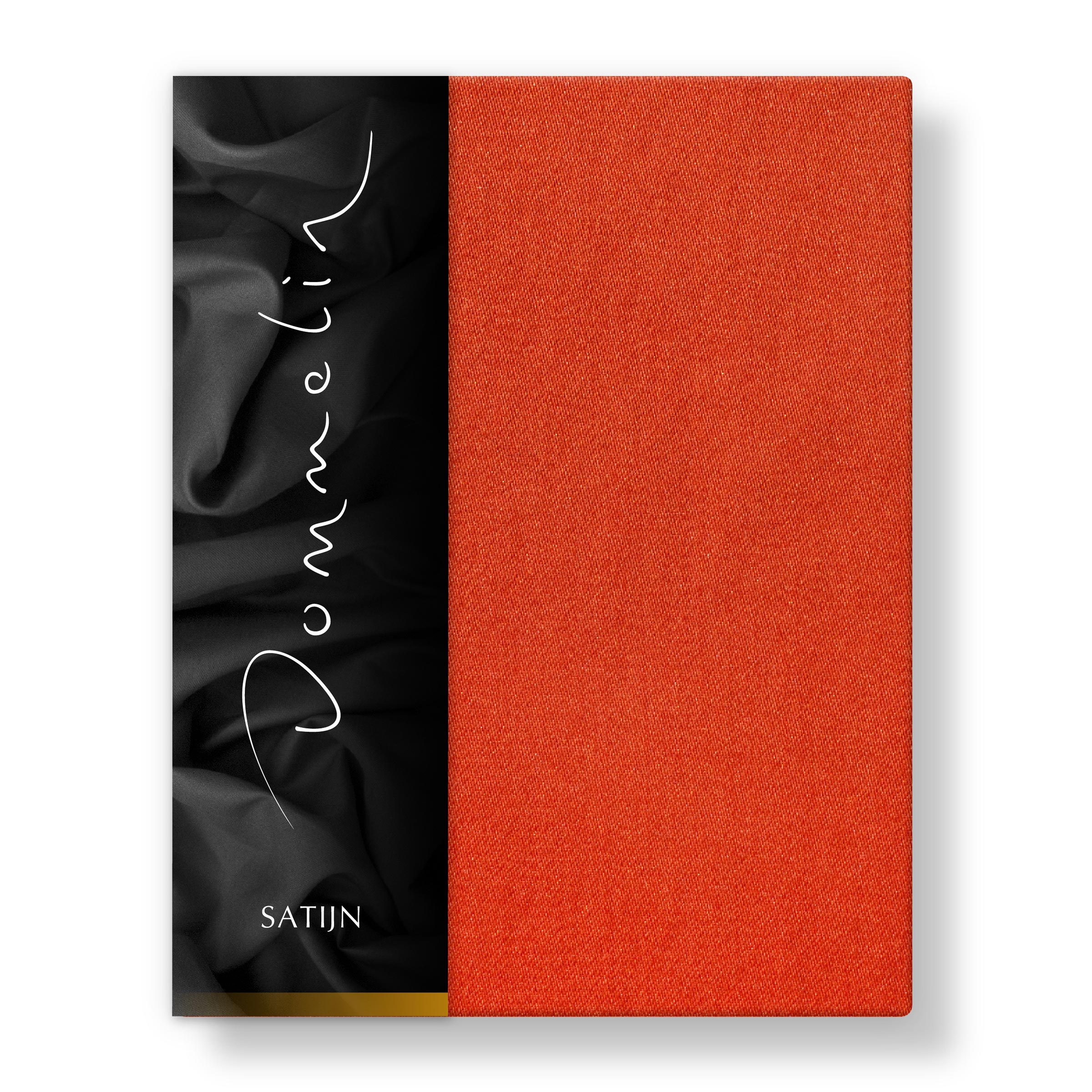 Dommelin Split Hoeslaken Satijn 300TC Terracotta