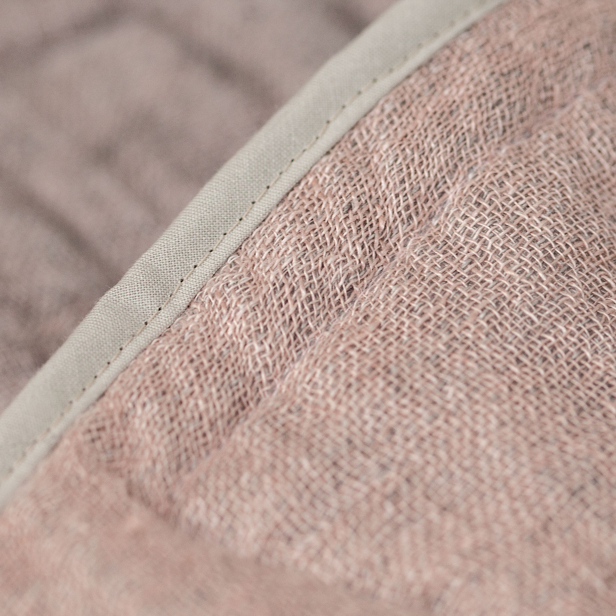 Mrs.Me Bedeind Sprei Celeste Linnen Grey - Blush 140 x 300 cm