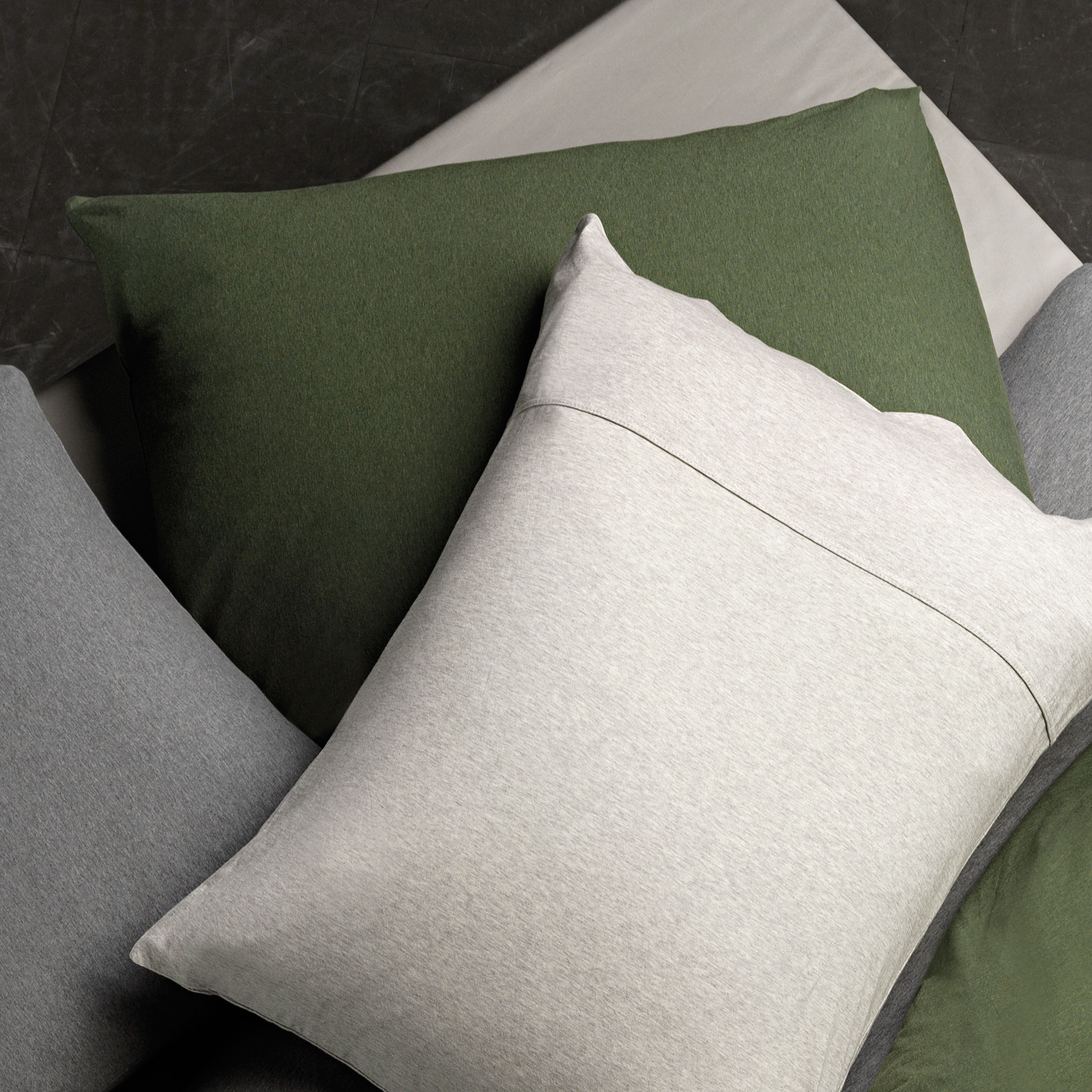 Dommelin Dekbedovertrekset Guernsey Jersey Olijf