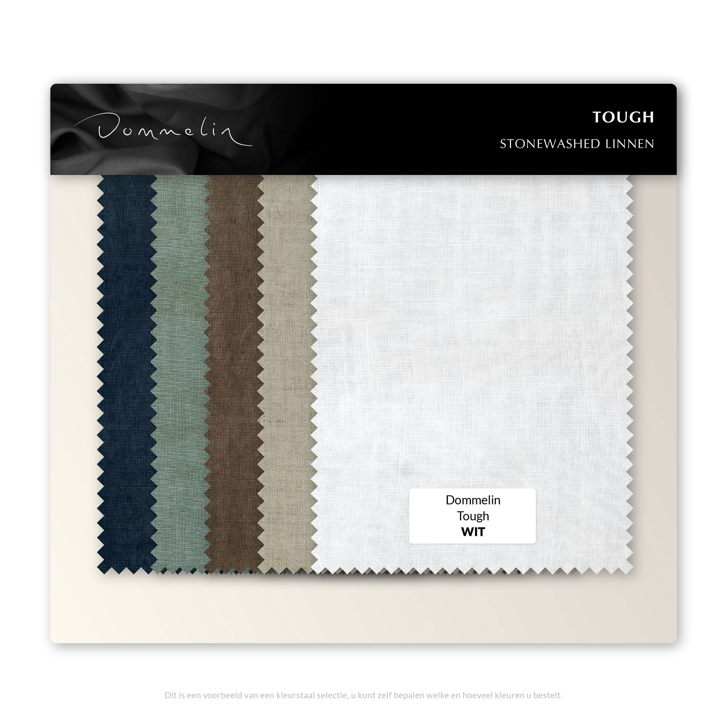 Dommelin Kleurstalen Tough Stonewashed Linnen