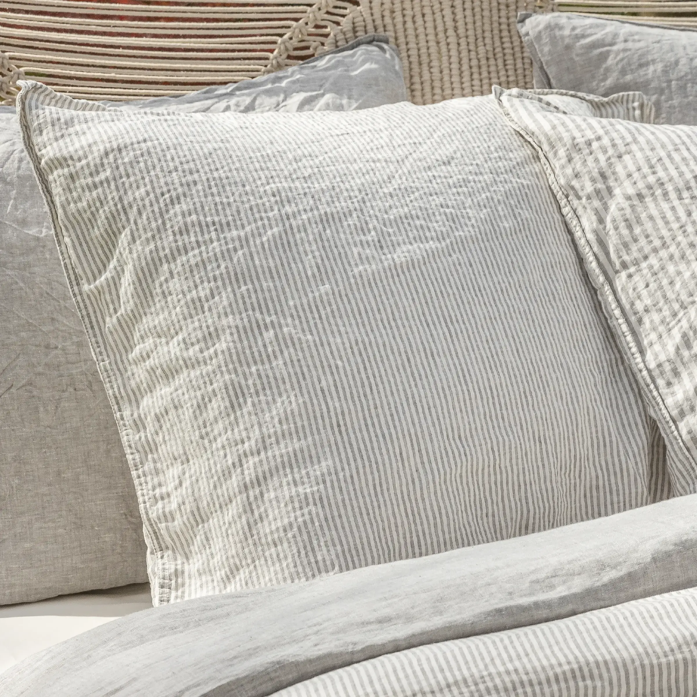 Dommelin Kussensloop Doppio Stonewashed Linnen