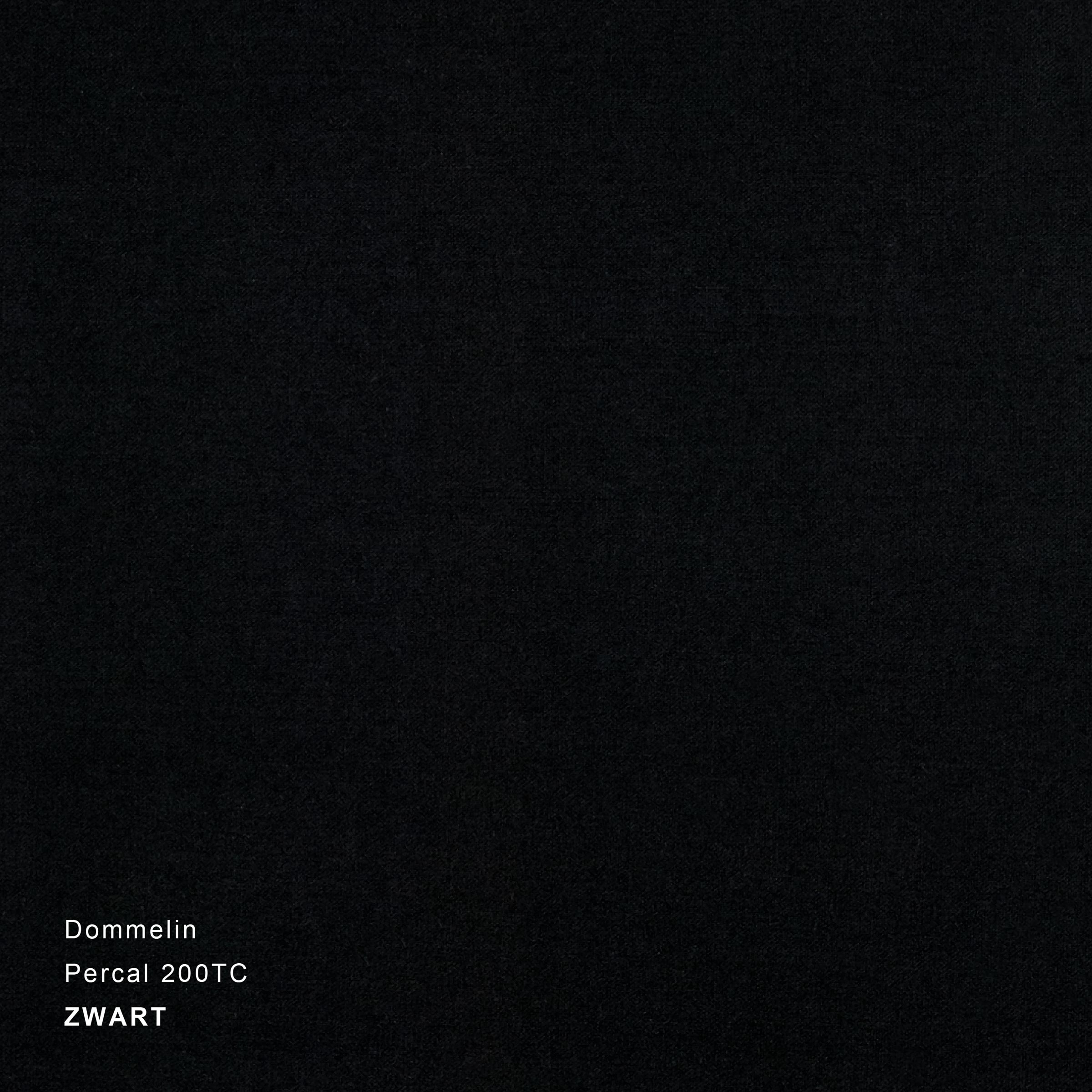 Dommelin Dekbedovertrek Set Percal 200TC Zwart 