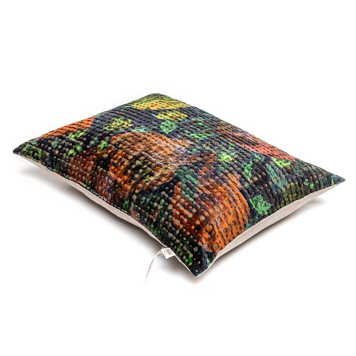 Mrs.Me Sierkussen Bloom Velours Brique Blue 45 x 60 cm