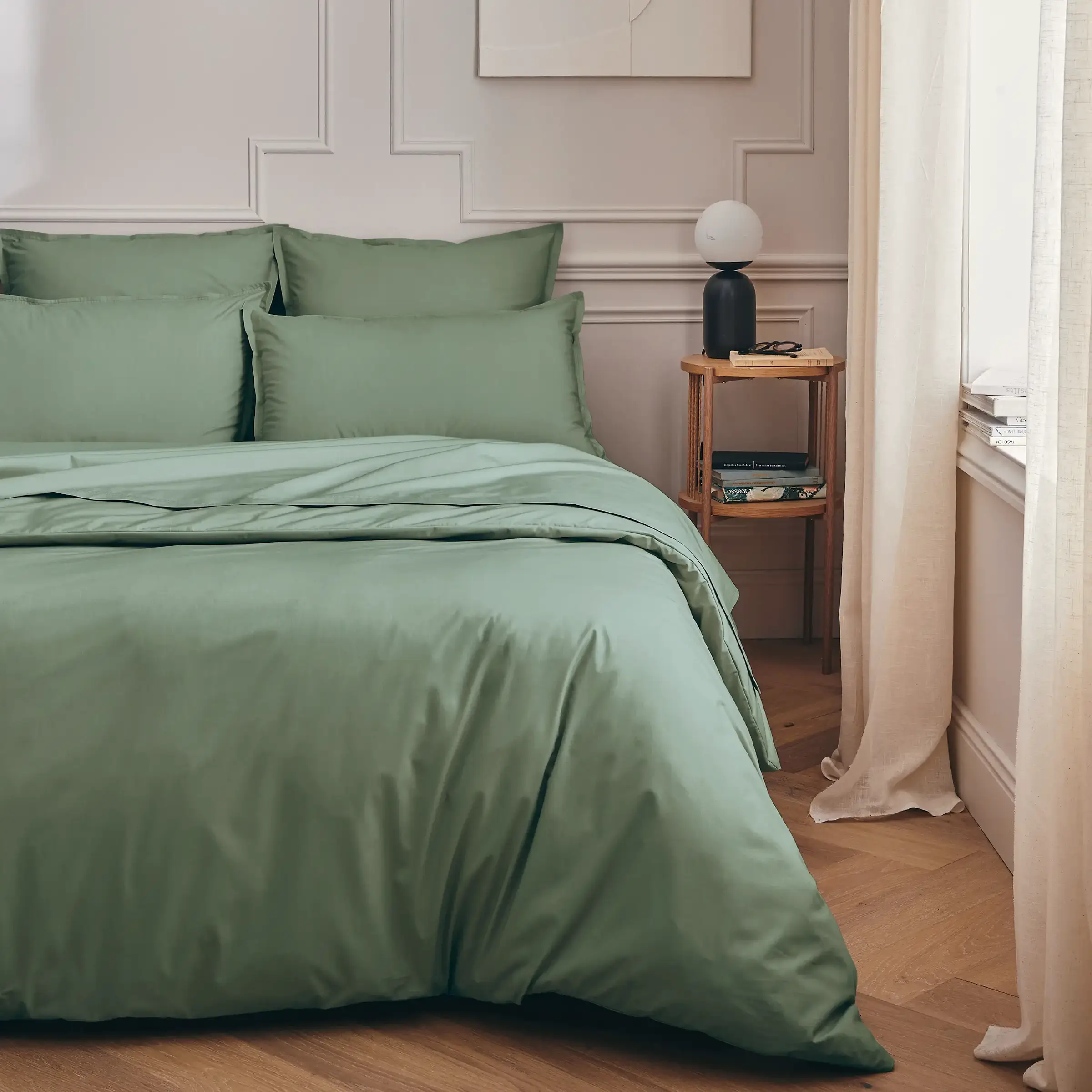 Essix Dekbedovertrek Premiere Percal 200TC Sauge
