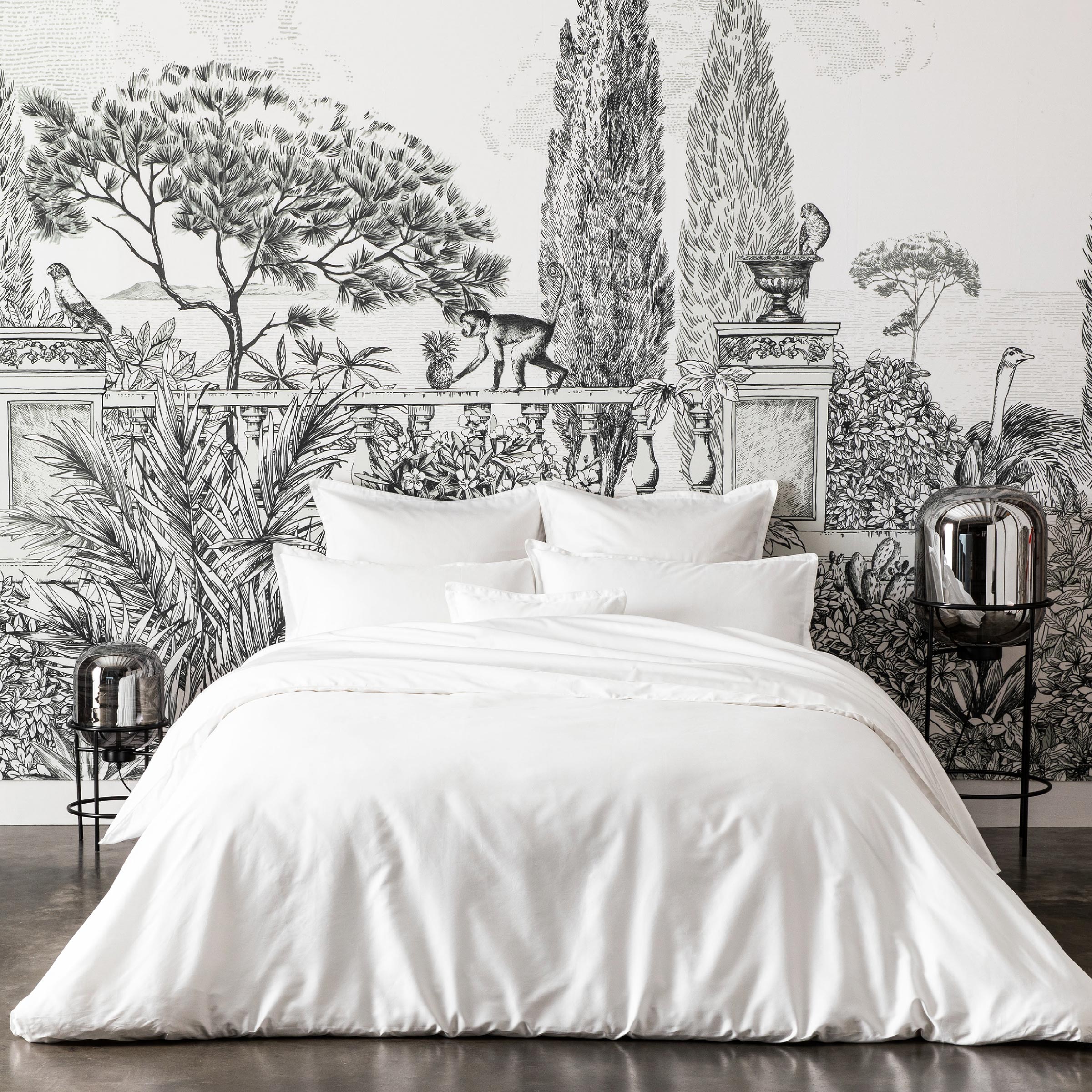 Alexandre Turpault Dekbedovertrek Teophile Organic Satijn 300TC Wit