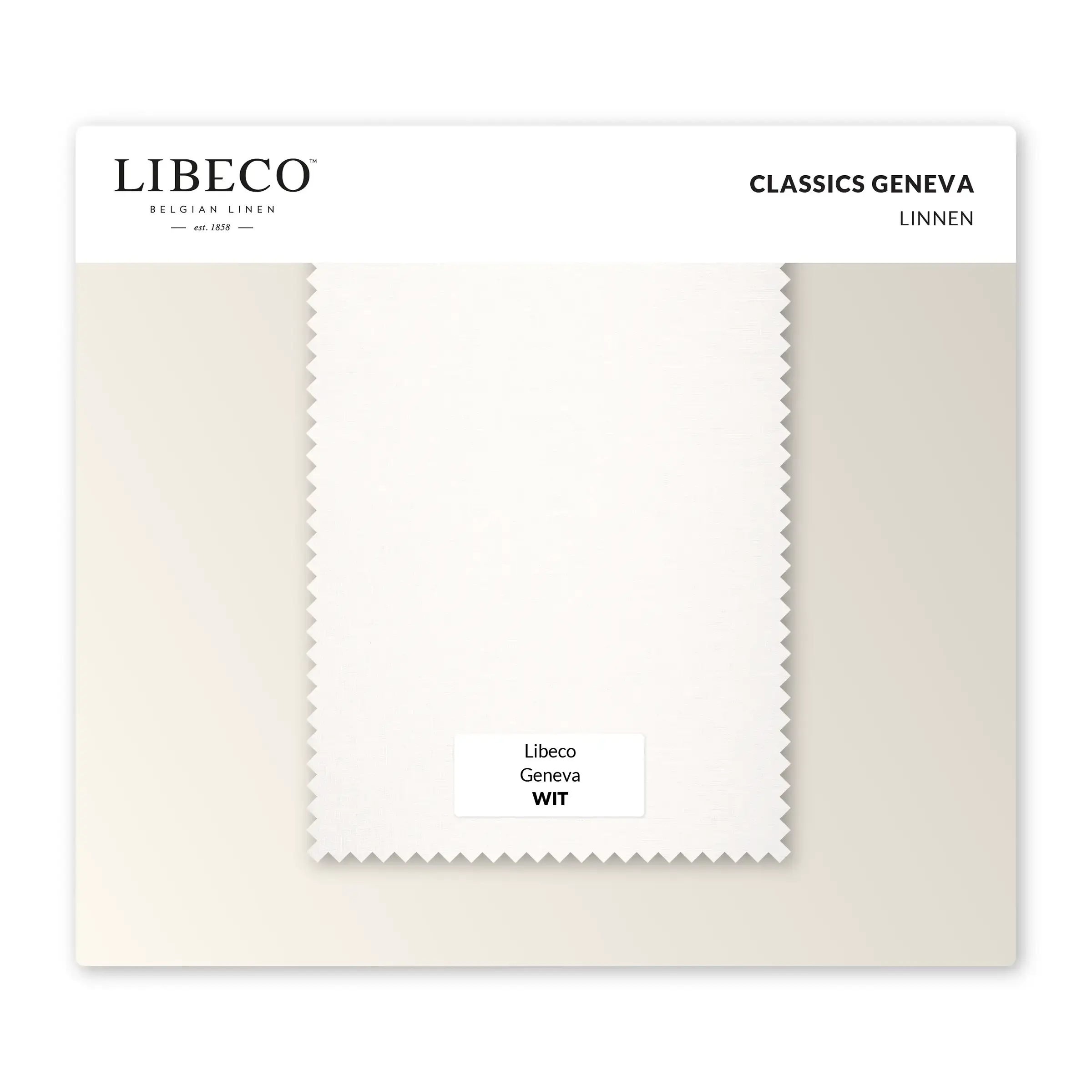 Libeco Kleurstalen Geneva Linnen 165 gr/m2