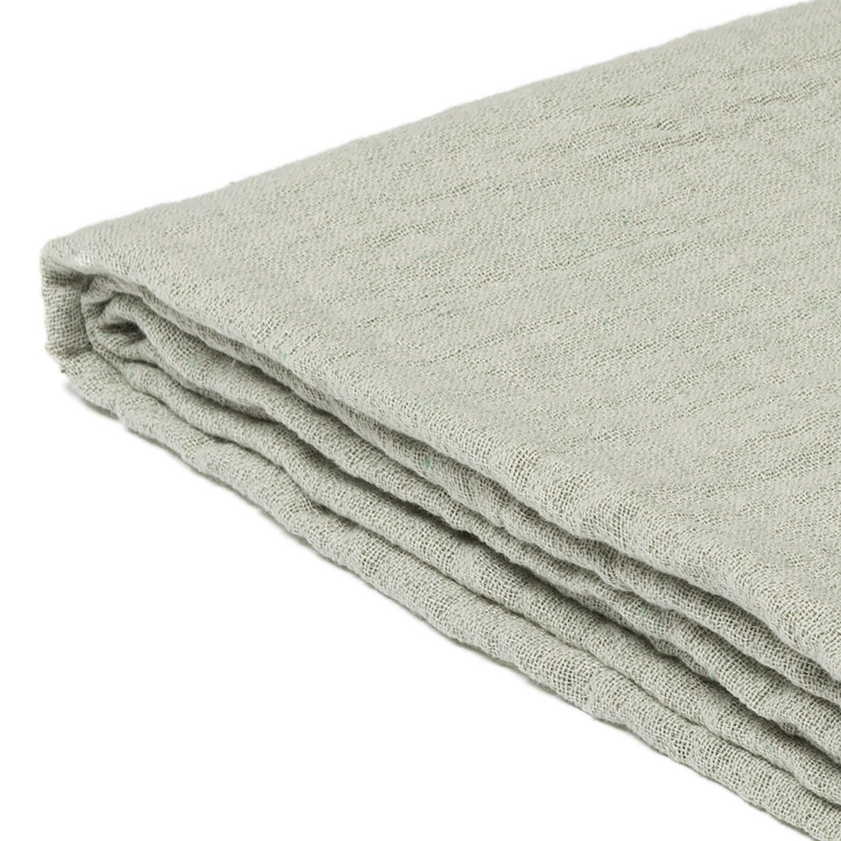 Mrs.Me Bedeind Sprei Wave Linnen - Katoen Eucalyptus 130 x 280 cm